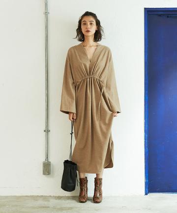 ウエストギャザーワンピース【オンラインストア限定商品】