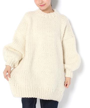 【I LOVE MR.MITTENS】クルーネックニット