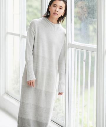 モヘアグラデーションワンピース