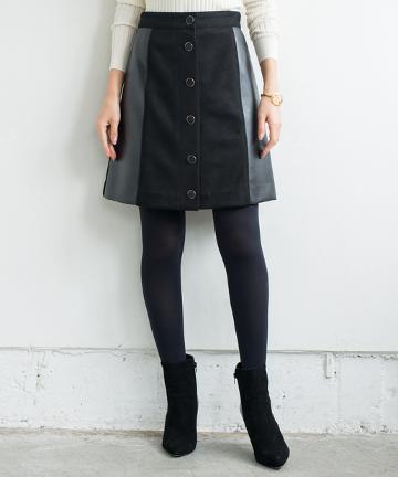 フェイクレザーミニスカート