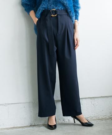 ベルテッドワイドパンツ