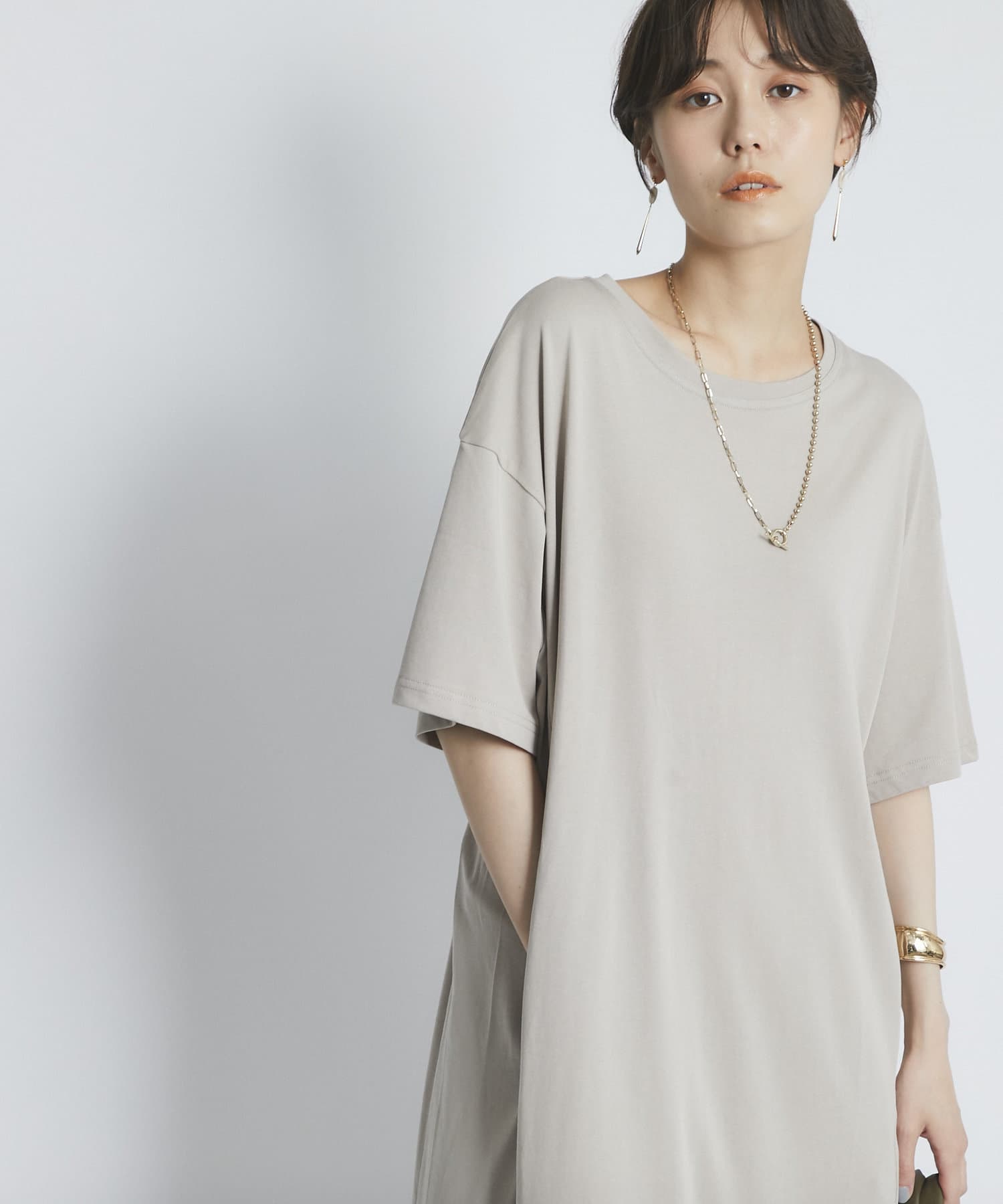 1枚でコーデが決まる バックギャザーカットソーワンピース Un Dix Cors アンディコール レディース Pal Closet パルクローゼット パルグループ公式ファッション通販サイト