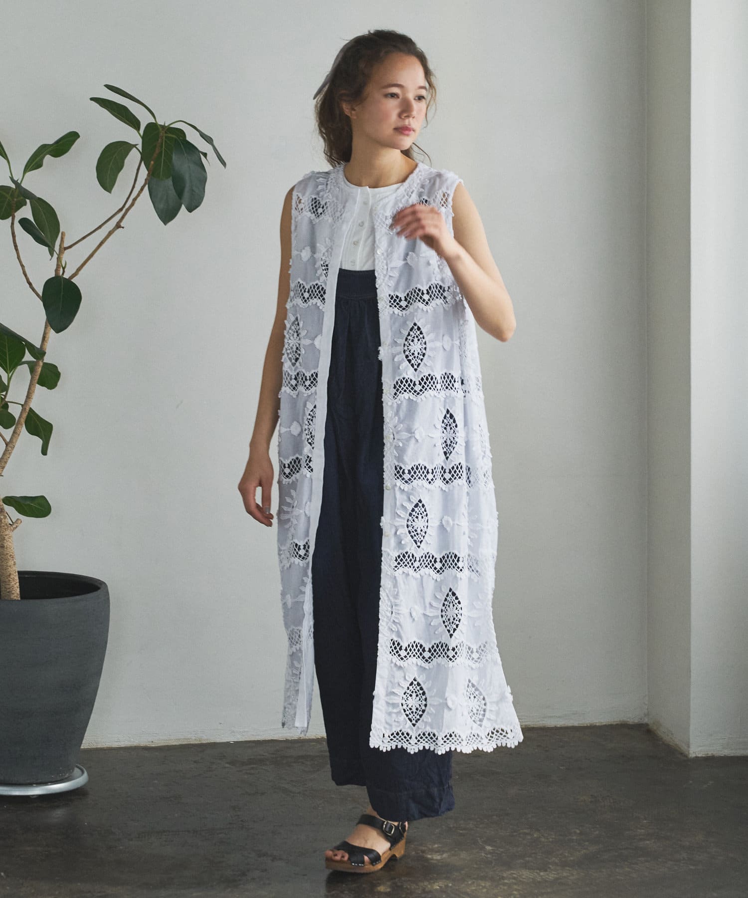 スカラップ刺繍ノースリーブ前開きワンピース Pual Ce Cin ピュアルセシン レディース Pal Closet パルクローゼット パルグループ公式ファッション通販サイト スカラップ刺繍ノースリーブ前開きワンピース Pual Ce Cin ピュアルセシン レディース Pal Closet パルクローゼット パルグループ公式ファッション通販サイト