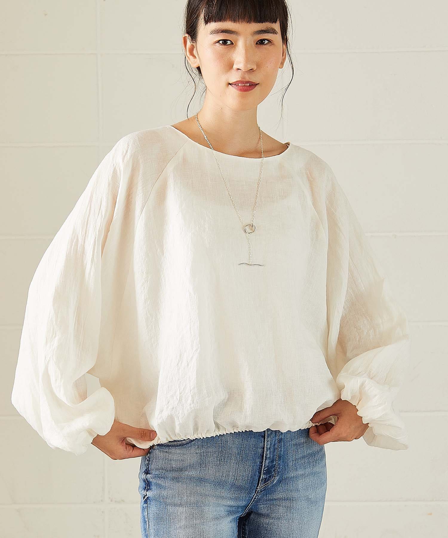 ドルマンスリーブバルーン袖リネンブラウス Ouvrage Classe ウヴラージュクラス レディース Pal Closet パルクローゼット パルグループ公式ファッション通販サイト