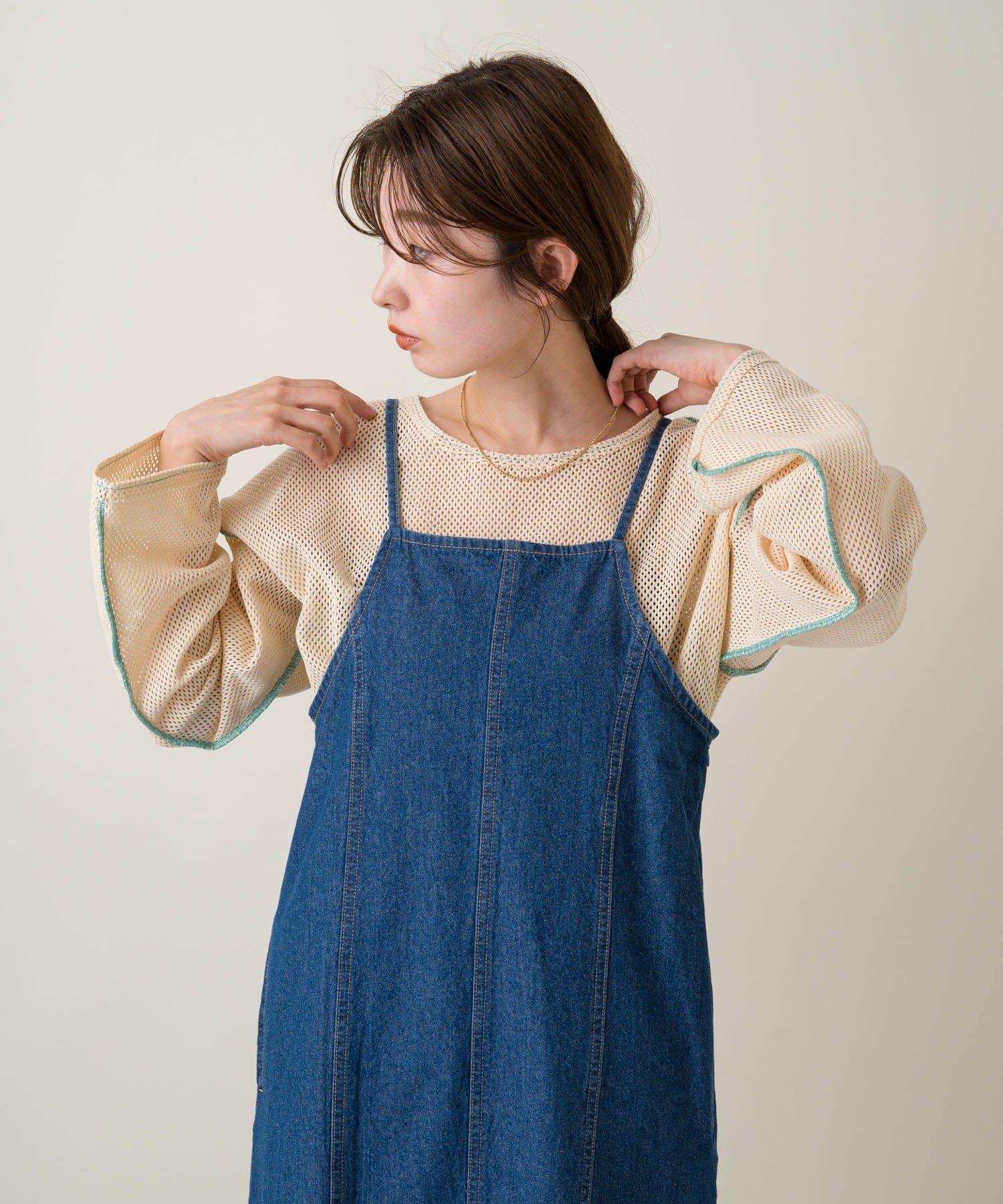 ハギ入りデニムキャミワンピース Kastane カスタネ レディース Pal Closet パルクローゼット パルグループ公式ファッション通販サイト