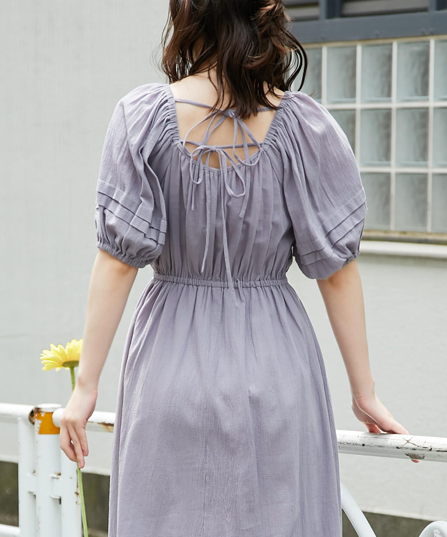 後リボンシャーリングワンピース Olive Des Olive オリーブ デ オリーブ レディース Pal Closet パルクローゼット パルグループ公式ファッション通販サイト