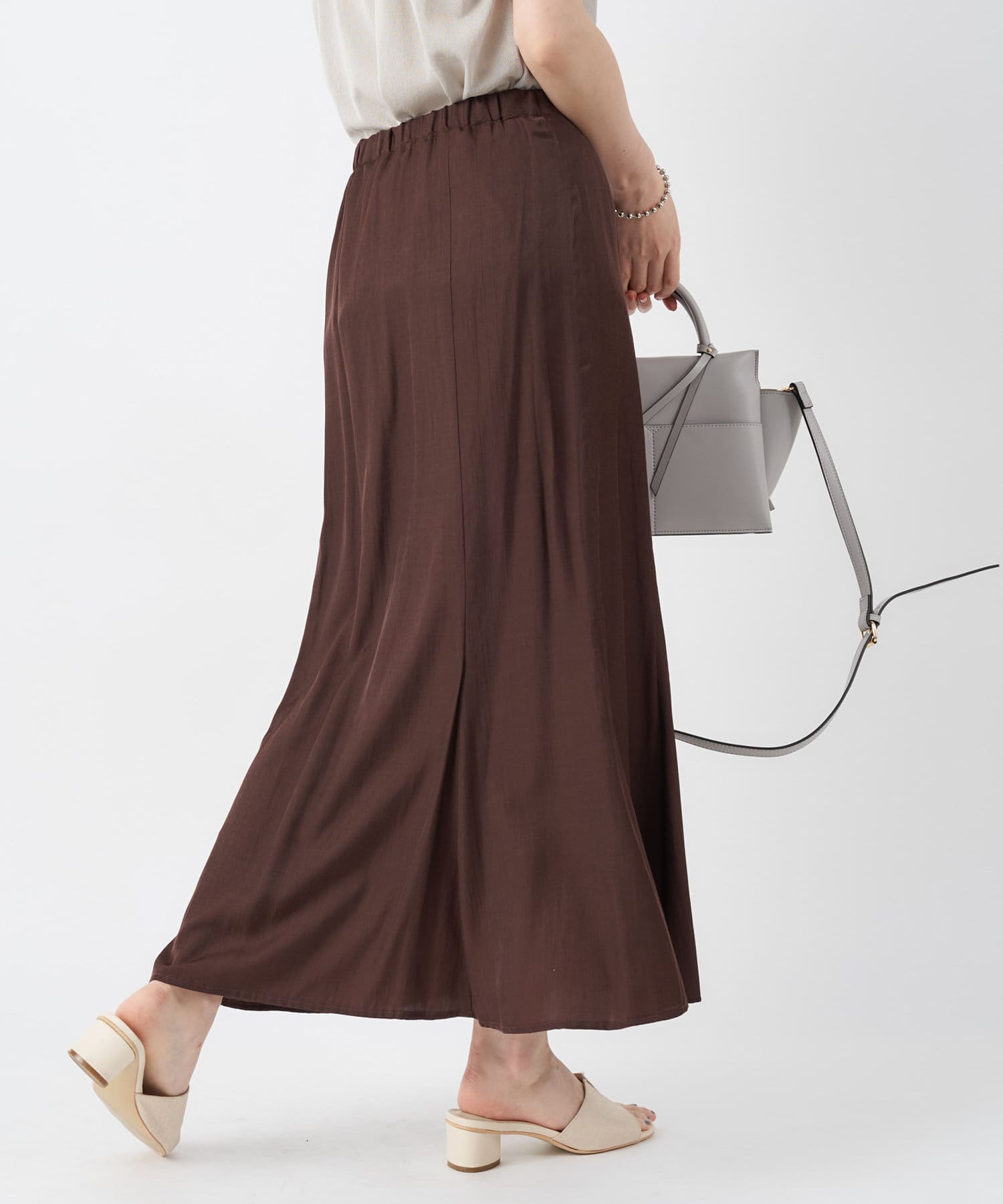 un dix cors(アンディコール) 【スタイルアップが叶う】レーヨンキュプラマーメイドスカート