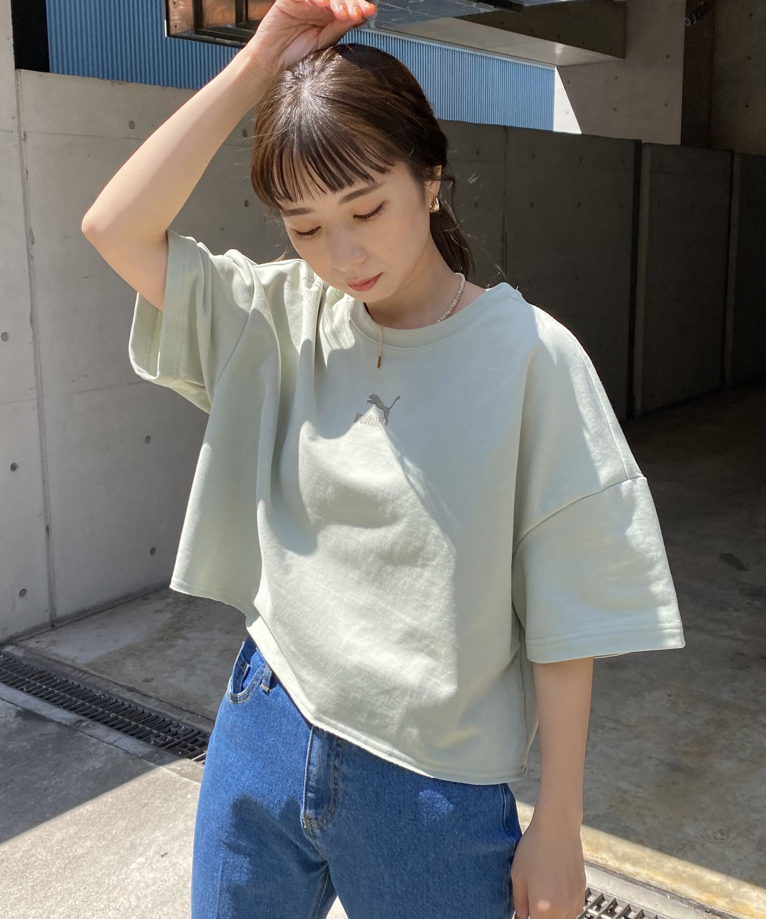 Puma プーマ ローエッジ半袖スエット Capricieux Le Mage カプリシュレマージュ レディース Pal Closet パルクローゼット パルグループ公式ファッション通販サイト