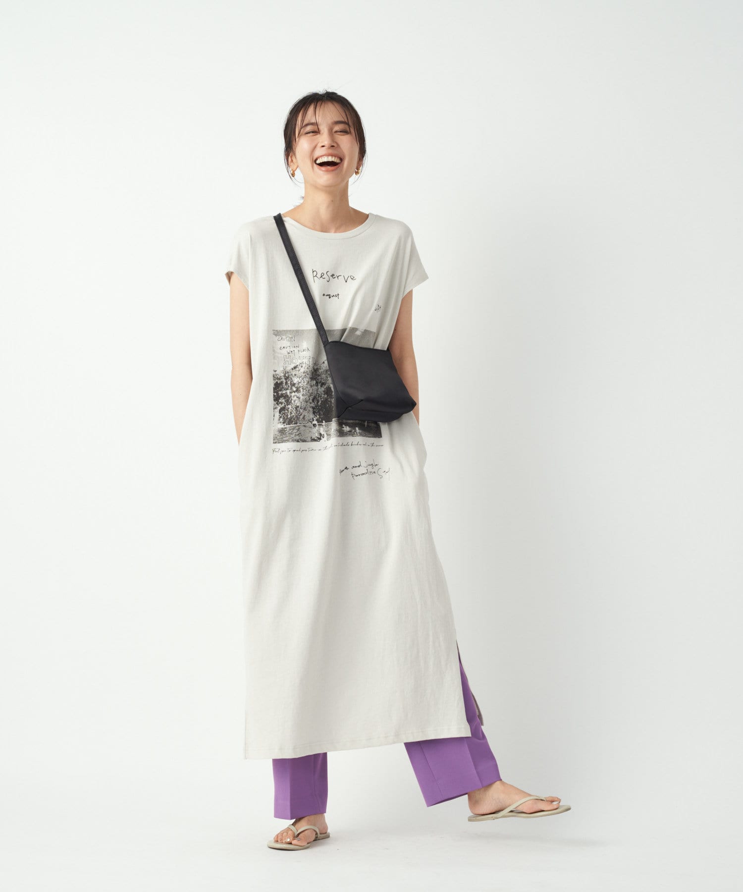 カジュアル リラクシー 2wayモノクロフォトプリントワンピース Rive Droite リヴドロワ レディース Pal Closet パルクローゼット パルグループ公式ファッション通販サイト