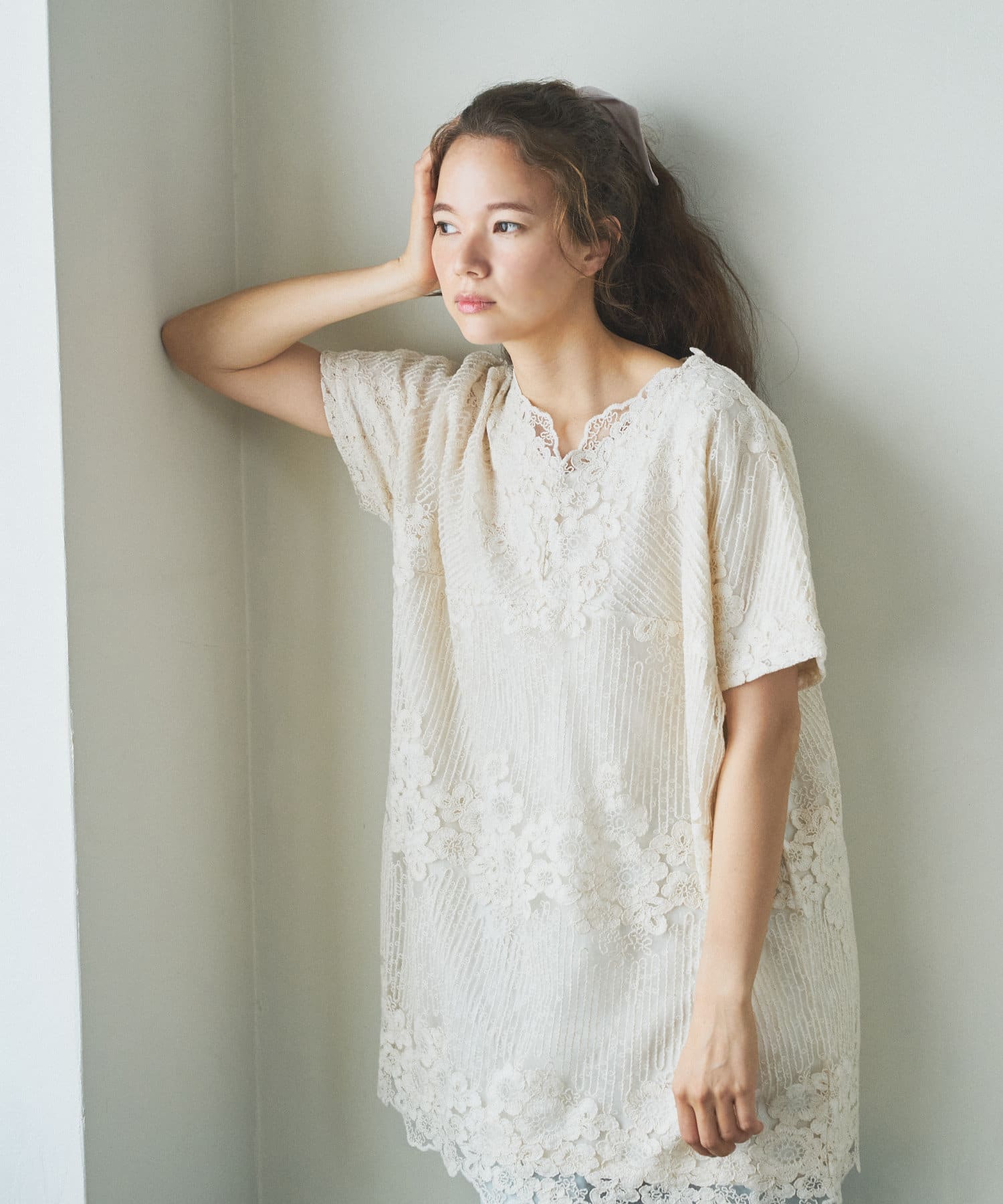 上大岡店】コードチュール刺繍チュニック - PUAL CE CIN