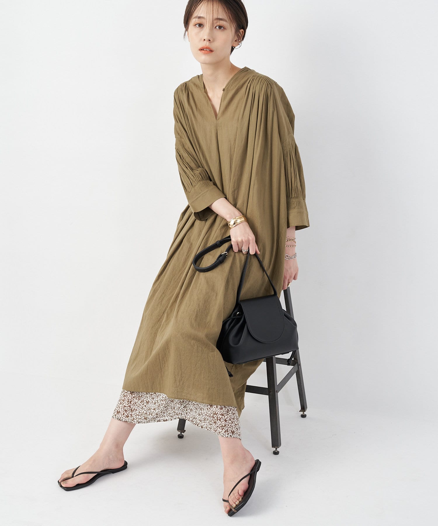 un dix cors(アンディコール) ここでしか手に入らない！【WEB限定】コットンピンタックワンピース