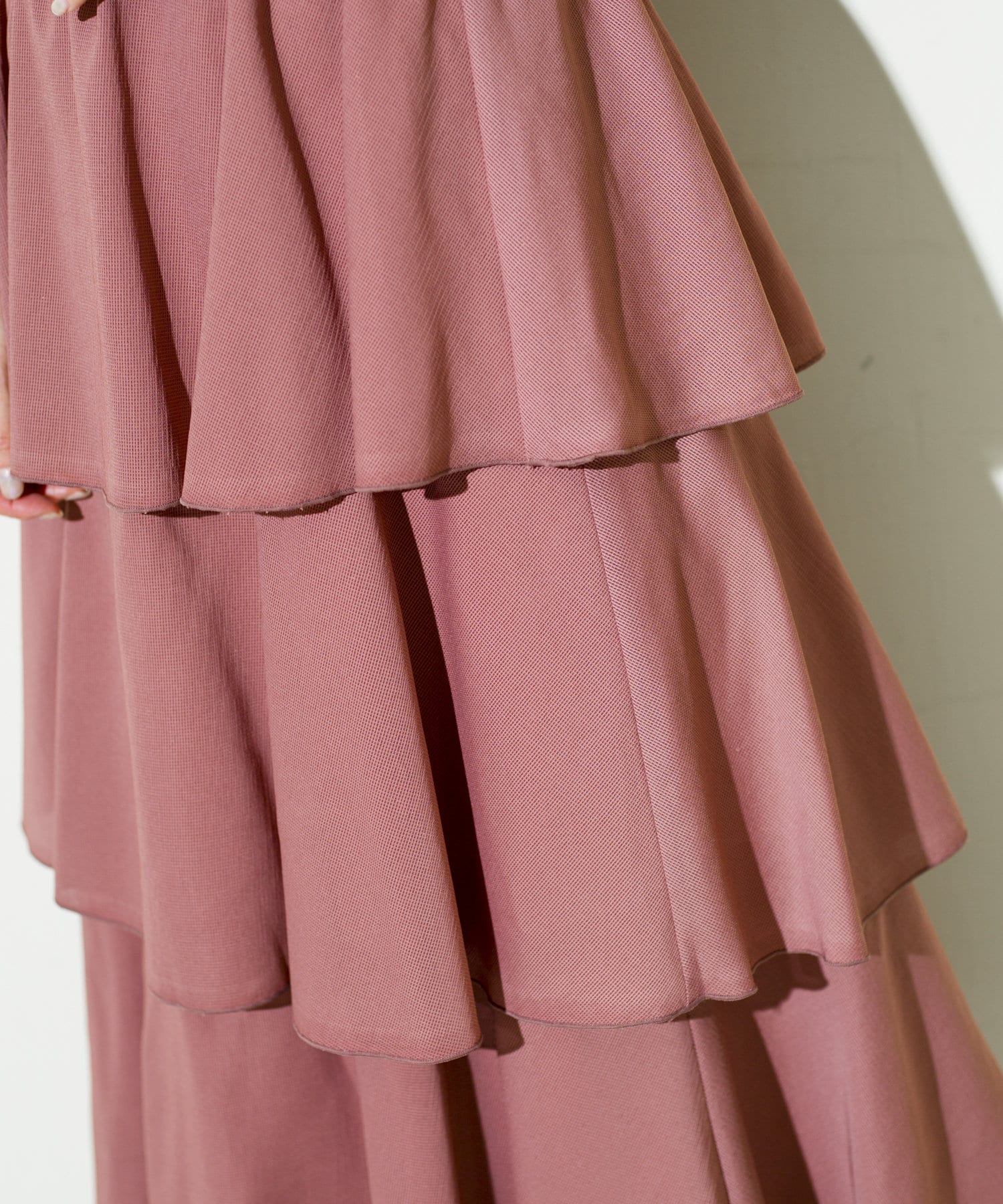 prose verse(プロズヴェール) 【ウエストゴム仕様】楊柳3段ティアードスカート