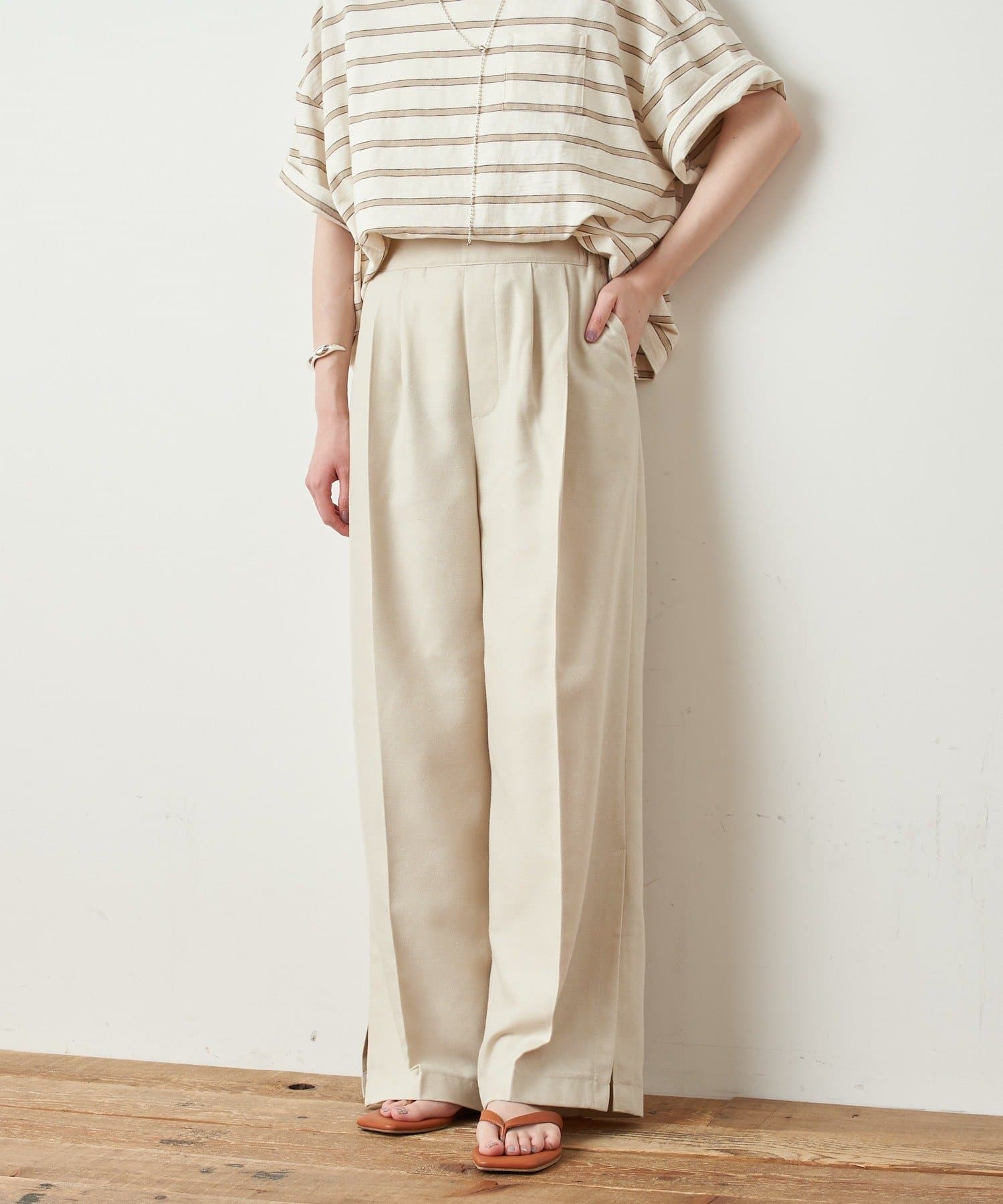 しわ防止テックリネンパンツ Ciaopanic Typy チャオパニックティピー レディース Pal Closet パルクローゼット パルグループ公式ファッション通販サイト