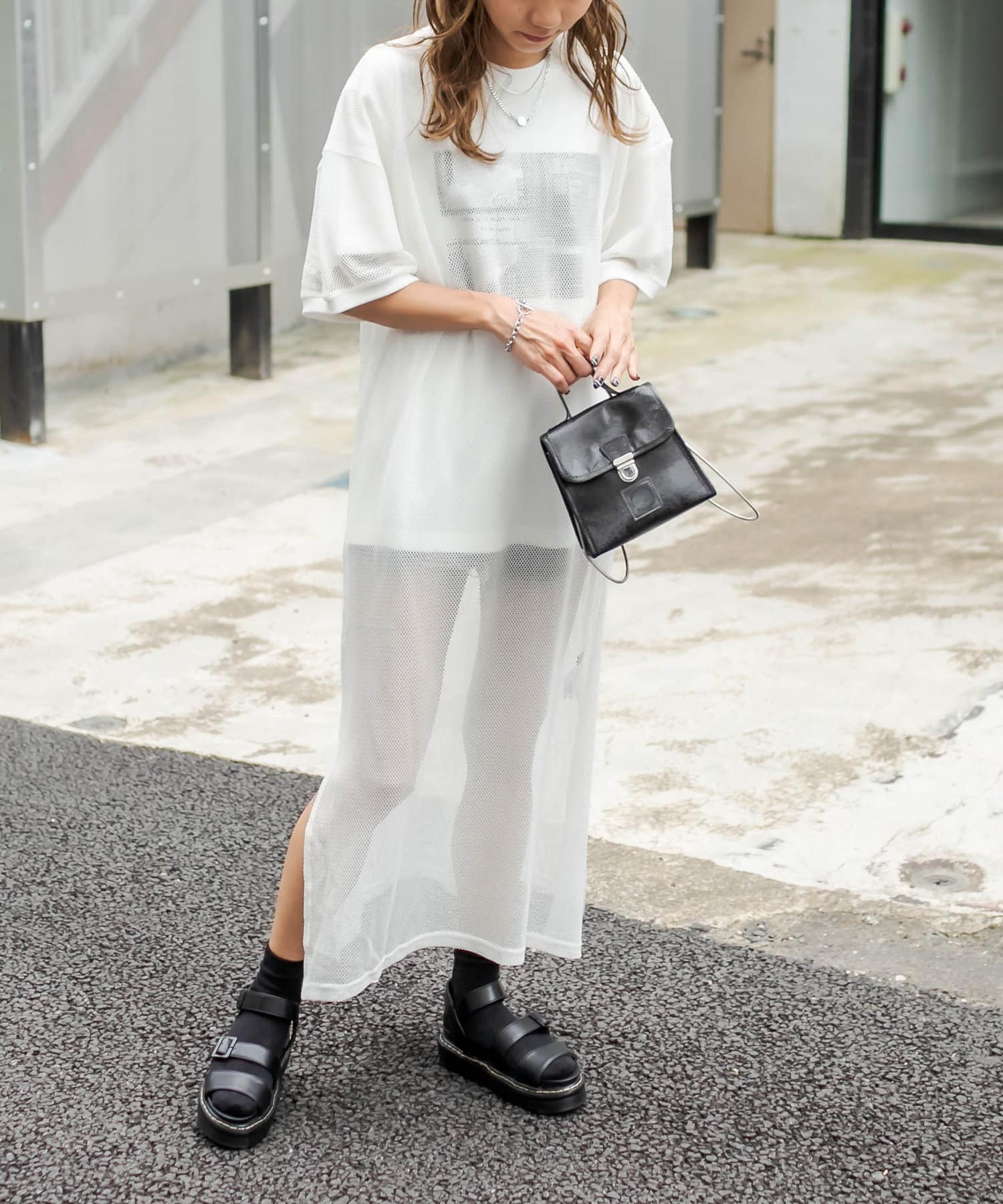 メッシュロングtシャツワンピース Rasvoa ラスボア レディース Pal Closet パルクローゼット パルグループ公式ファッション通販サイト