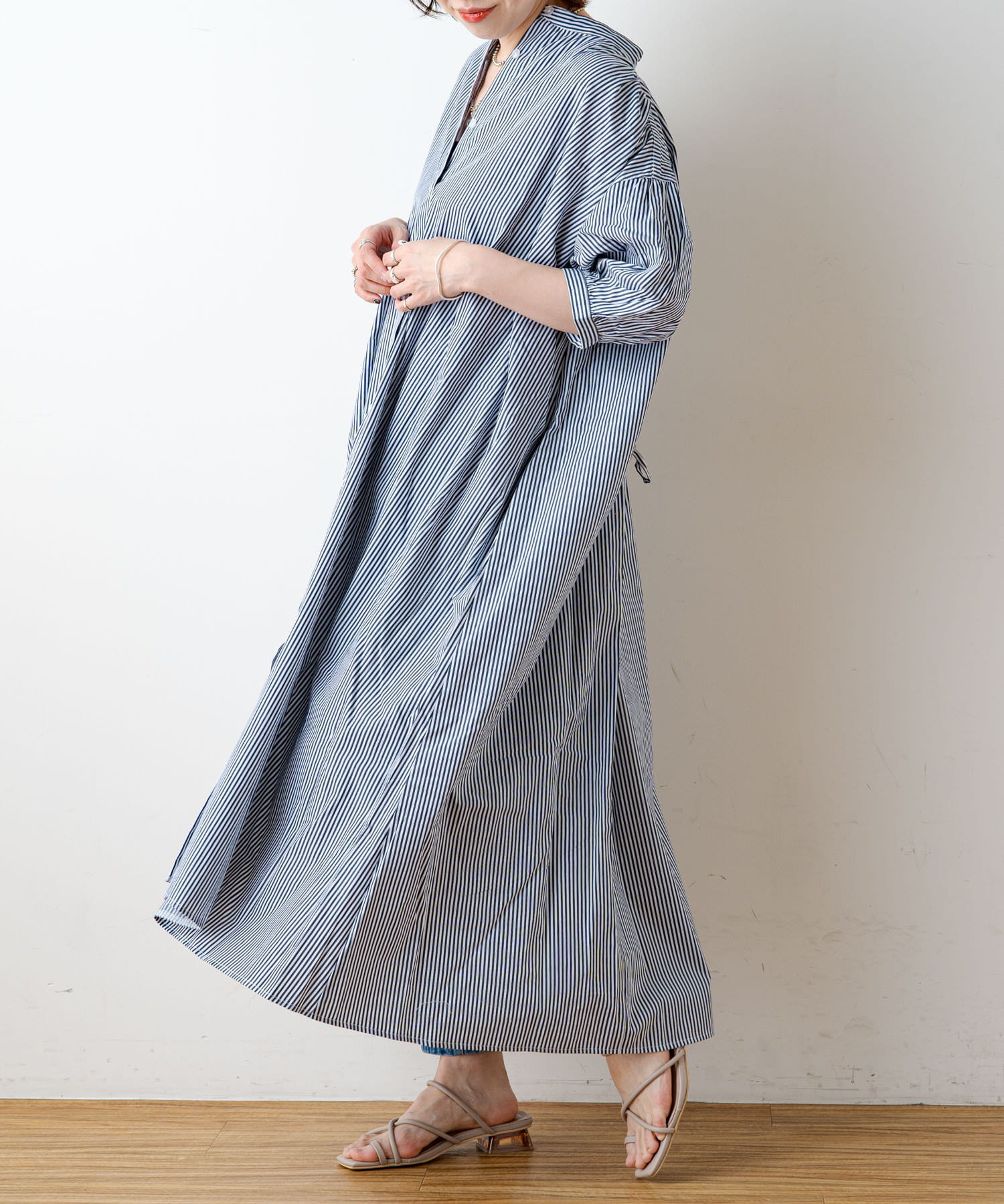 バックレースアップ 羽織ワンピ Nice Claup Outlet ナイスクラップ アウトレット レディース Pal Closet パルクローゼット パルグループ公式ファッション通販サイト