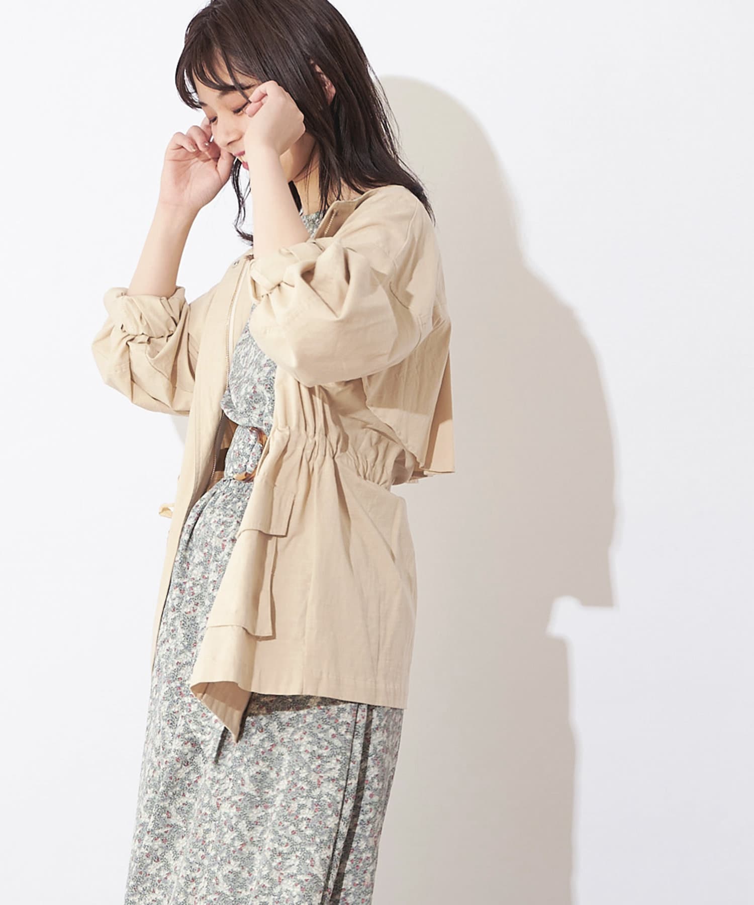【公式】フジのお歳暮・冬ギフト - WEBカタログ掲載中 バックフリルミリタリーブルゾン | couture(ナチュラル natural ジャケット・アウター
