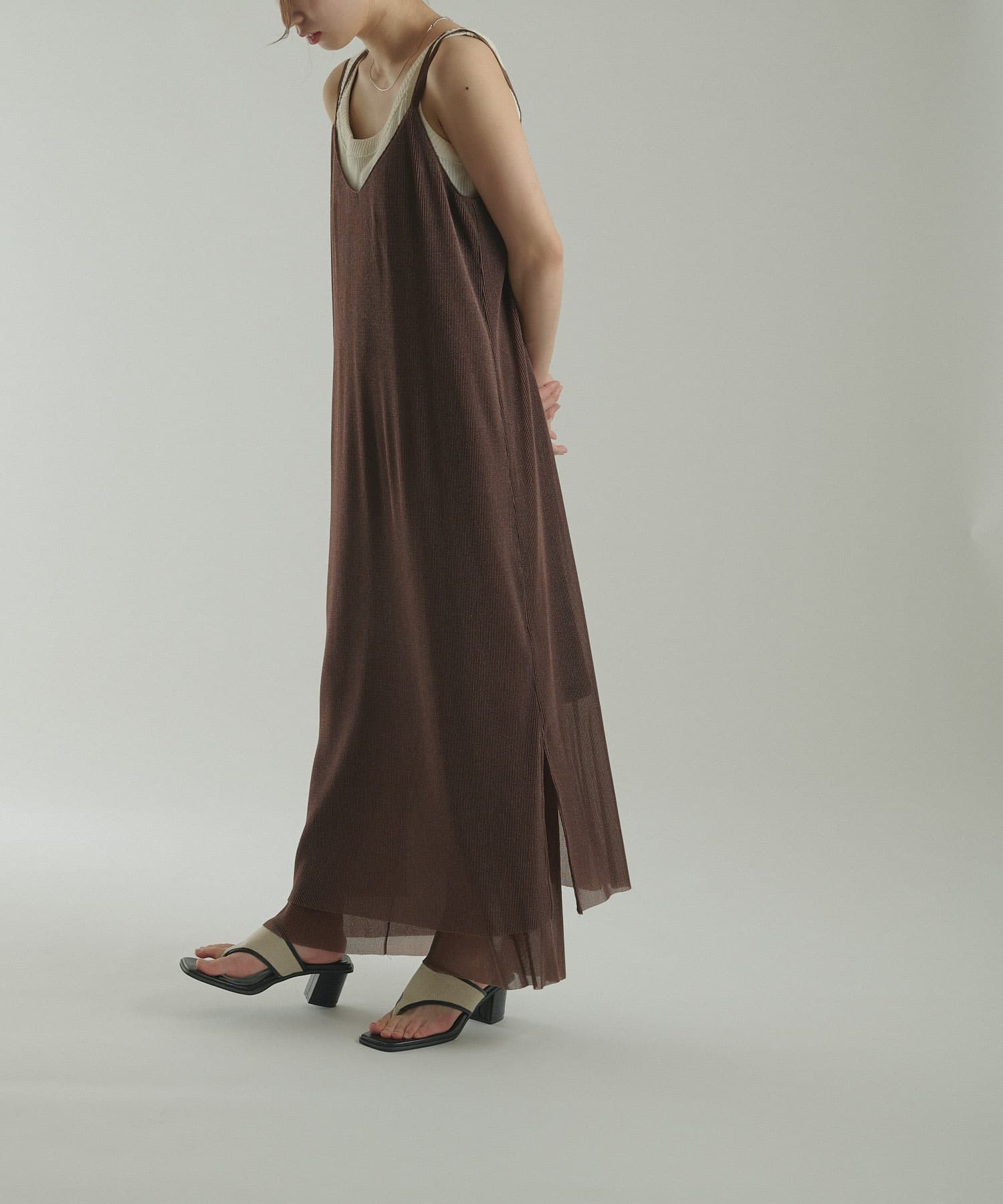 Scene By Ciaopanic シーン バイ チャオパニック シアープリーツアシメキャミワンピース Ciaopanic チャオパニック レディース Pal Closet パルクローゼット パルグループ公式ファッション通販サイト