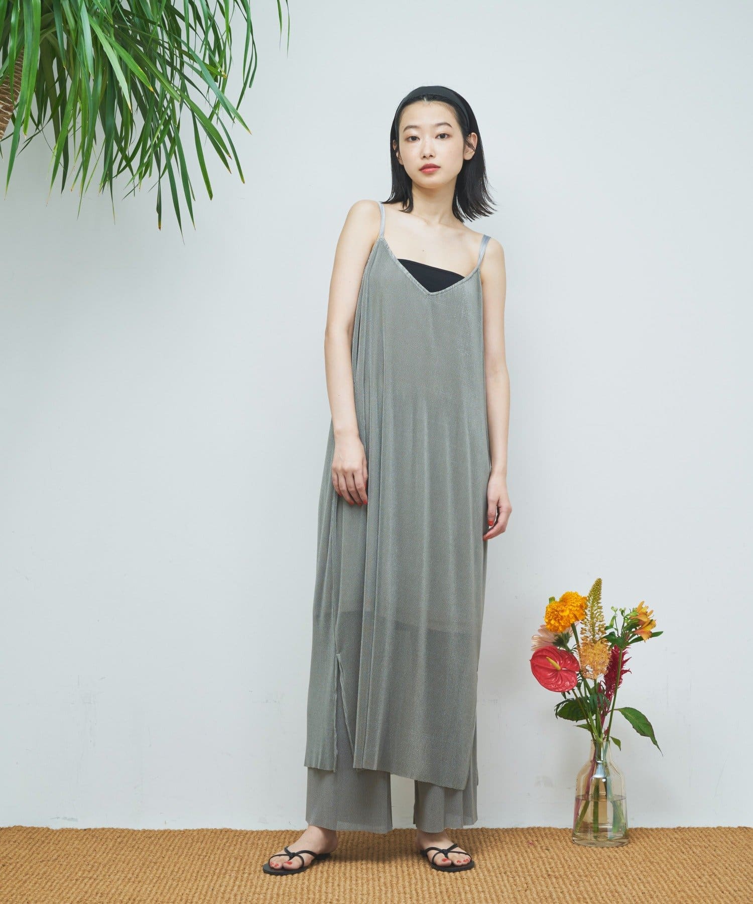 Scene By Ciaopanic シーン バイ チャオパニック シアープリーツアシメキャミワンピース Ciaopanic チャオパニック レディース Pal Closet パルクローゼット パルグループ公式ファッション通販サイト