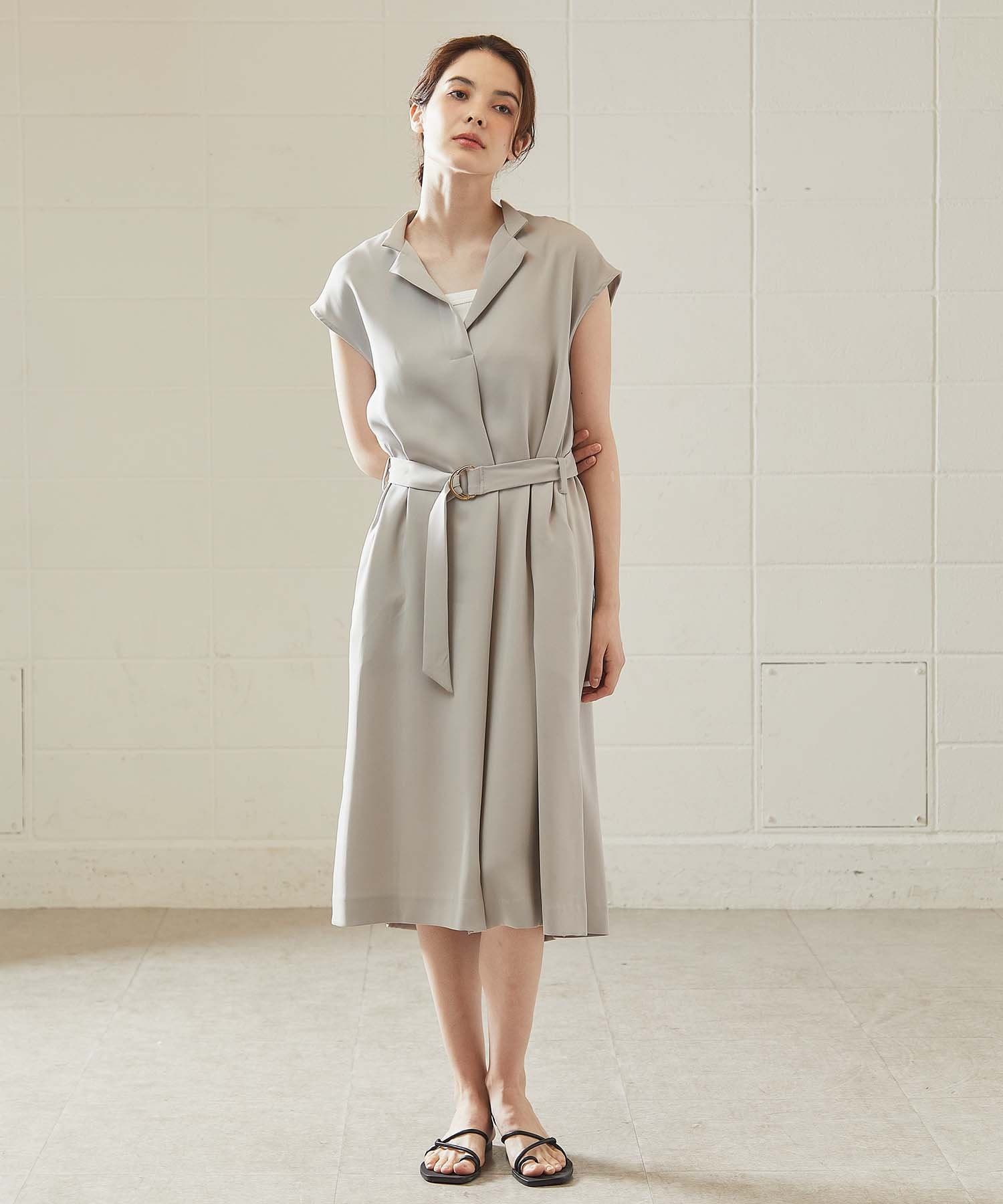 ベルト付きフレンチスリーブワンピース オンラインストア限定 Ouvrage Classe ウヴラージュクラス レディース Pal Closet パルクローゼット パルグループ公式ファッション通販サイト
