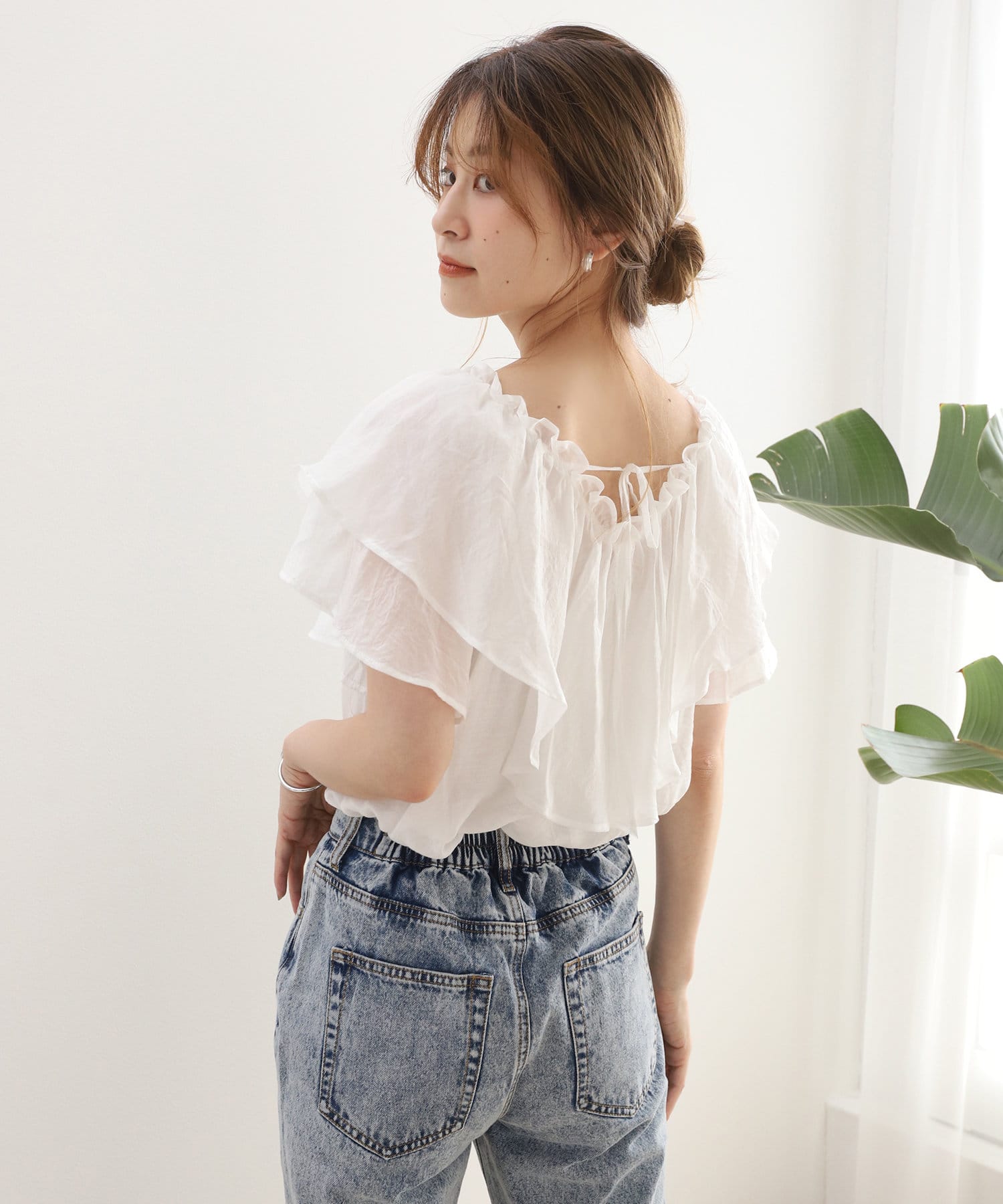 フレアブラウス One After Another Nice Claup ワンアフターアナザー ナイスクラップ レディース Pal Closet パルクローゼット パルグループ公式ファッション通販サイト