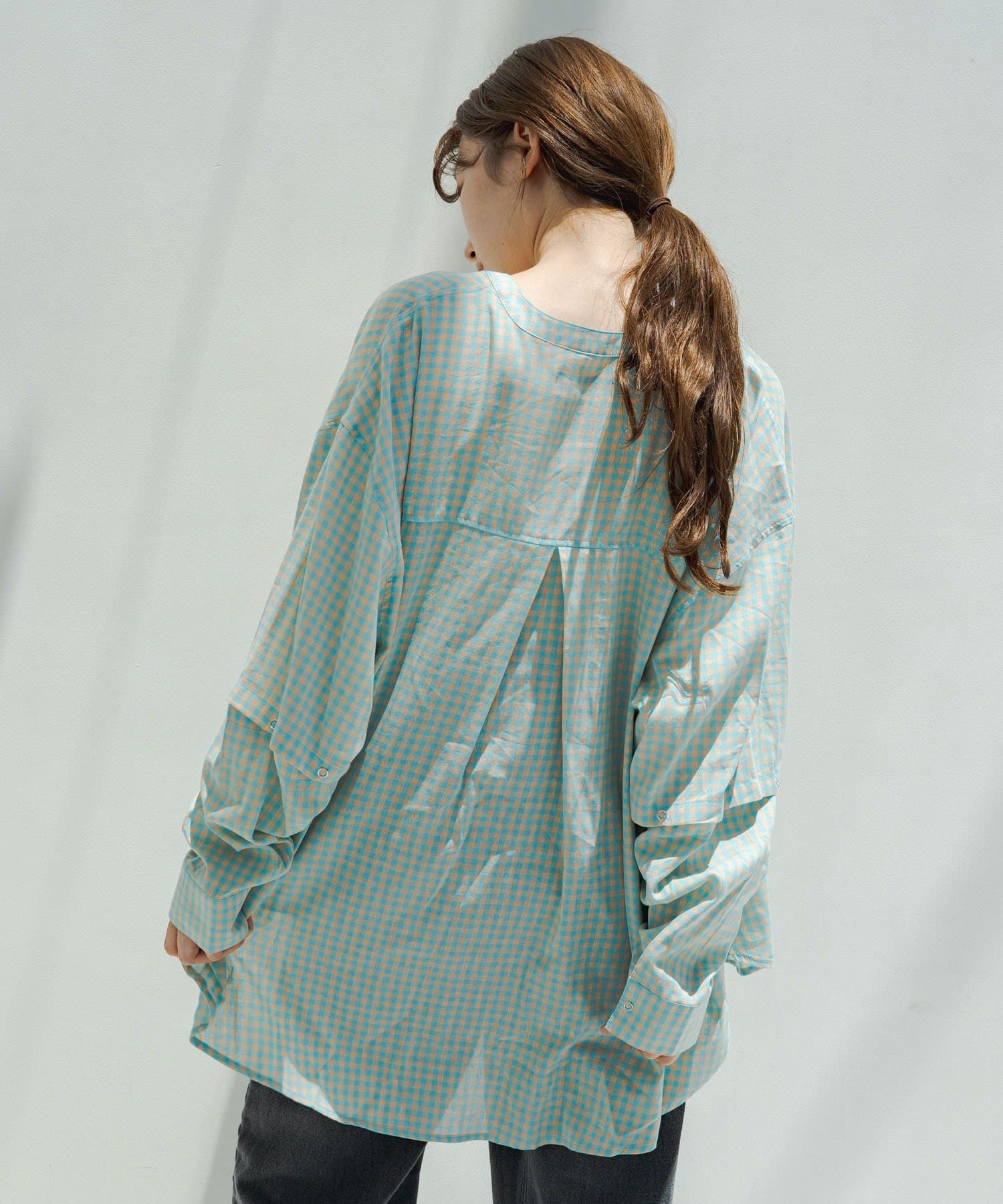 ボタンアレンジ2wayチェックシャツ Kastane カスタネ レディース Pal Closet パルクローゼット パルグループ公式ファッション通販サイト