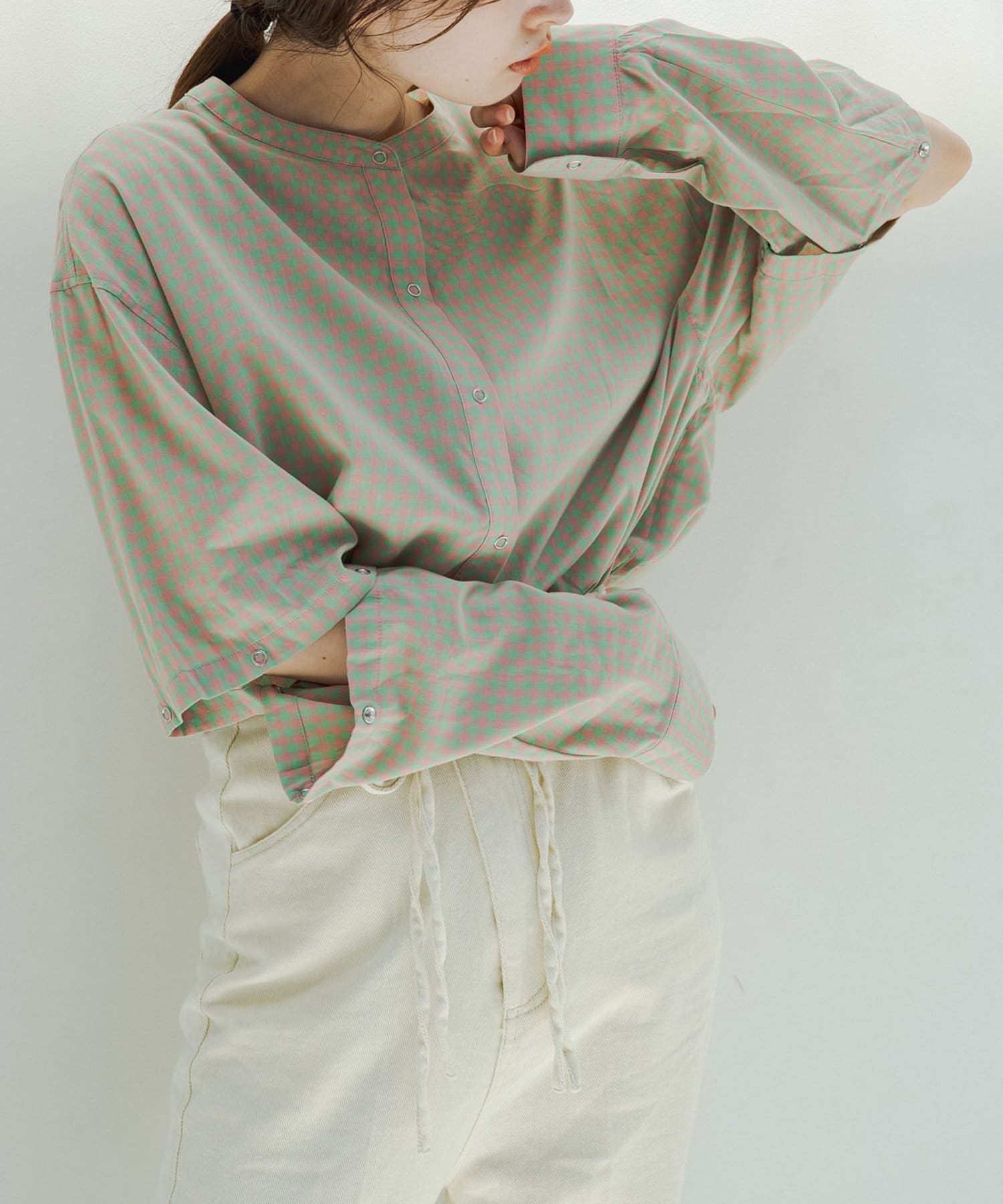 ボタンアレンジ2wayチェックシャツ Kastane カスタネ レディース Pal Closet パルクローゼット パルグループ公式ファッション通販サイト ボタンアレンジ2wayチェックシャツ Kastane カスタネ レディース Pal Closet パルクローゼット パルグループ公式ファッション通販サイト