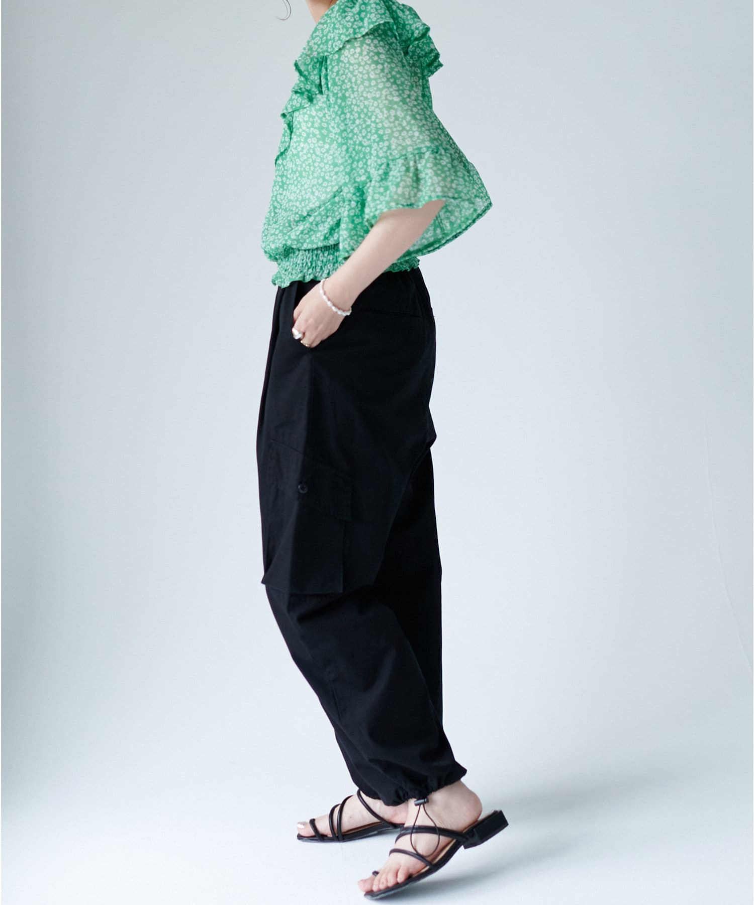 ハイウエストドロストカーゴパンツ Discoat ディスコート レディース Pal Closet パルクローゼット パルグループ公式ファッション通販サイト