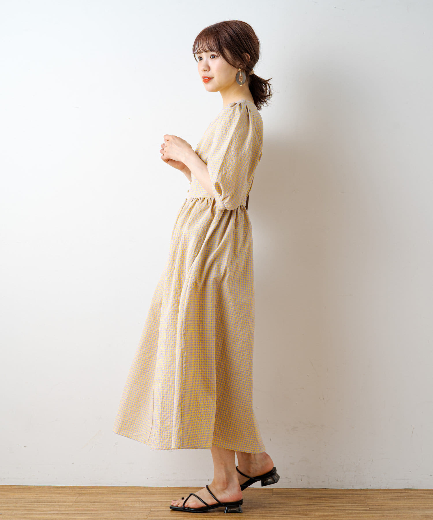 ギンガムチェックワンピース Nice Claup Outlet ナイスクラップ アウトレット レディース Pal Closet パルクローゼット パルグループ公式ファッション通販サイト