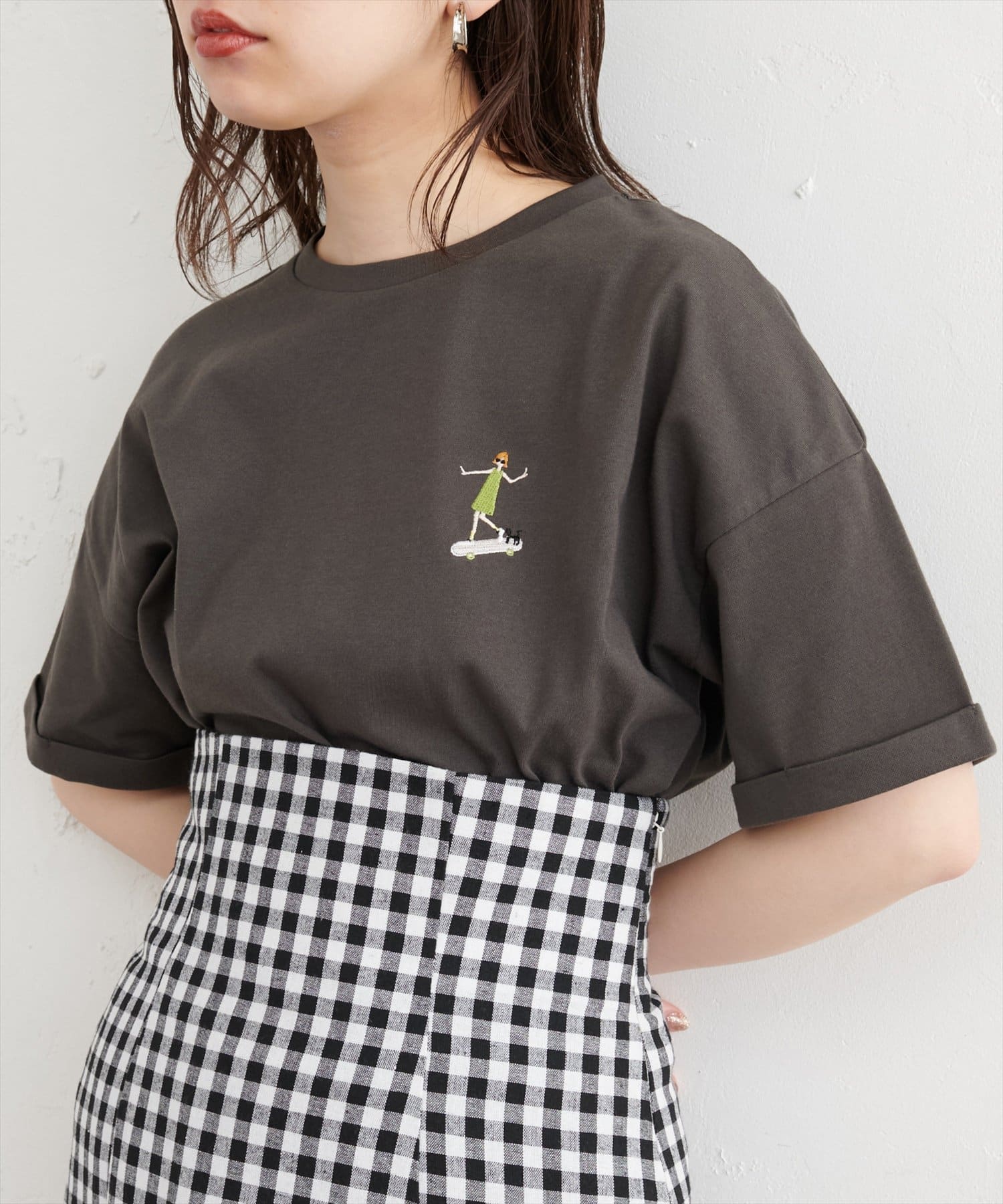 natural couture(ナチュラルクチュール) New女の子刺繍Tシャツ