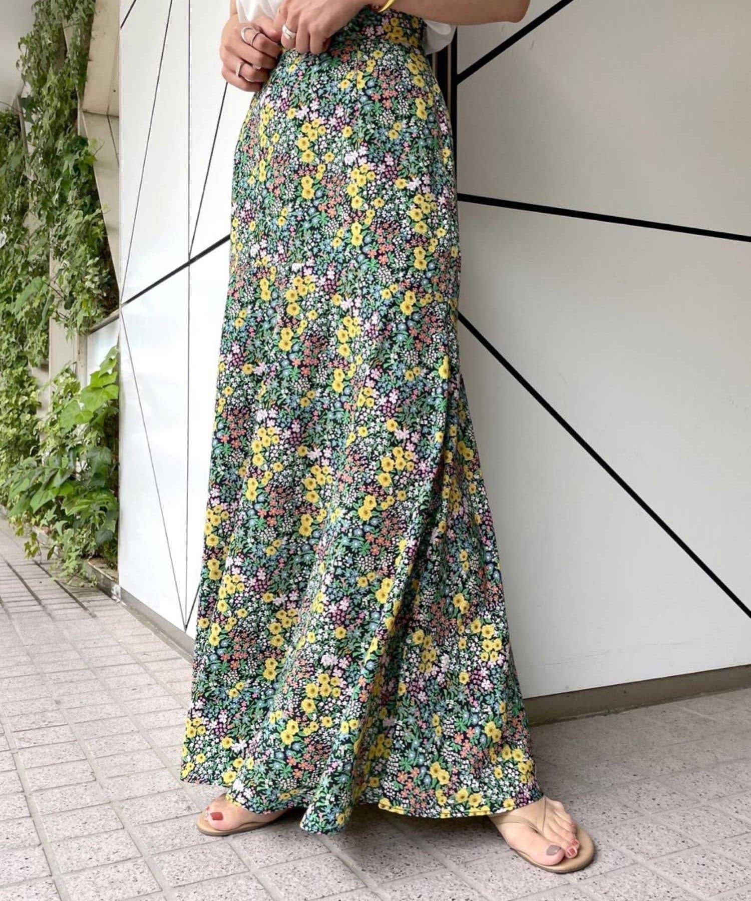 フラワープリント切替マキシスカート Shenery シーナリー レディース Pal Closet パルクローゼット パルグループ公式ファッション通販サイト