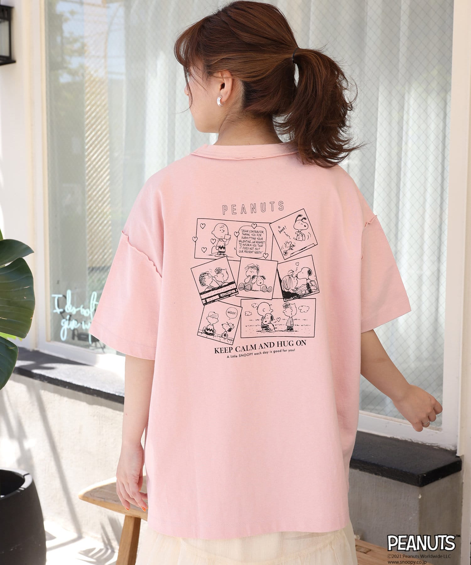 スヌーピー バックプリントｔシャツ One After Another Nice Claup ワンアフターアナザー ナイスクラップ レディース Pal Closet パルクローゼット パルグループ公式ファッション通販サイト