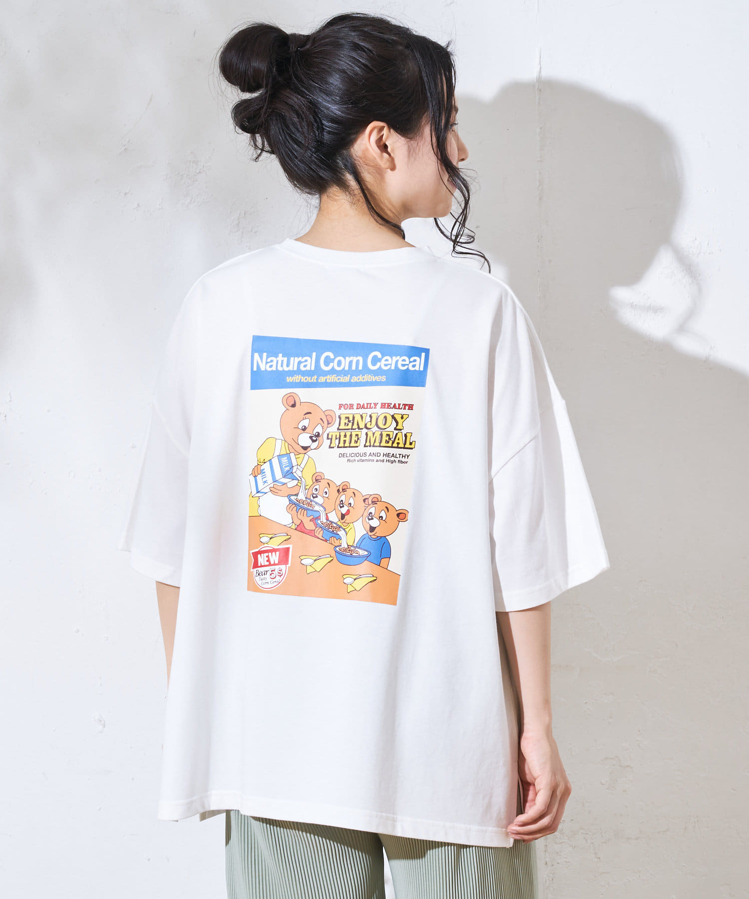 くまフレークプリントBIGTシャツ | OLIVE des OLIVE OUTLET(オリーブ