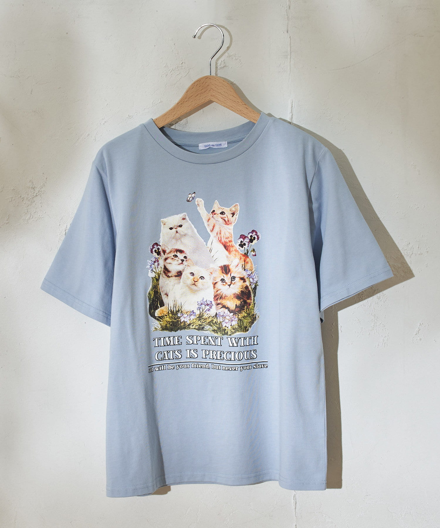The Cat's Whiskers　キャット　ボックスプリント　変形Tシャツ