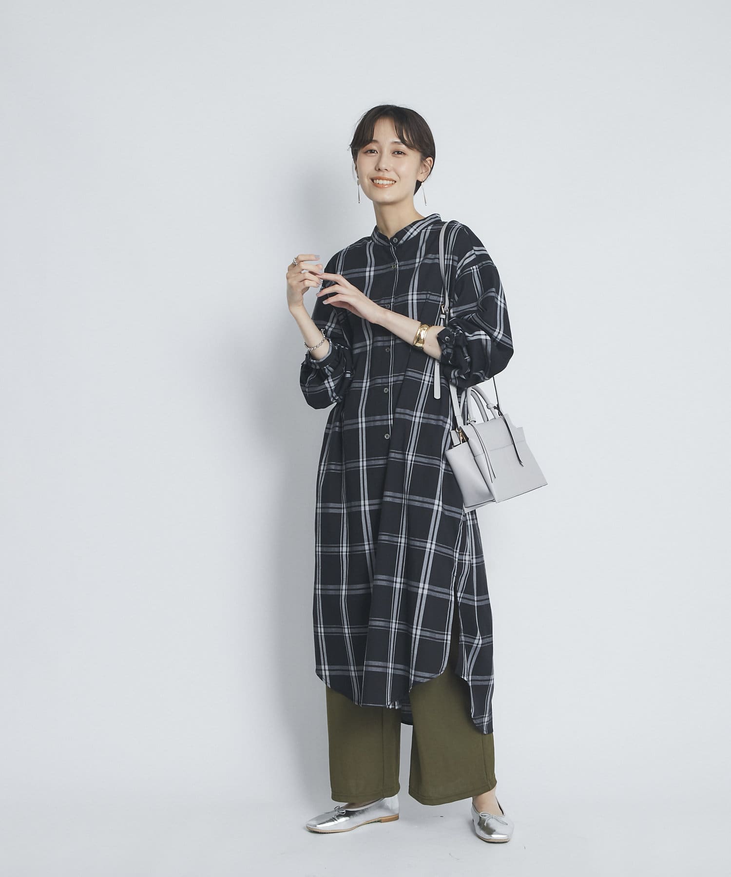 シックな大人カラー ビッグチェックワンピース Un Dix Cors アンディコール レディース Pal Closet パルクローゼット パルグループ公式ファッション通販サイト