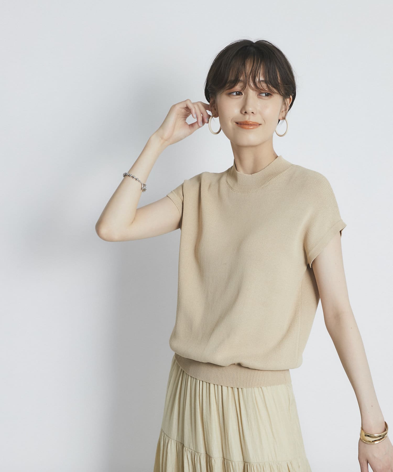 1枚でコーディネートが完成 モックネックニットドッキングワンピース Un Dix Cors アンディコール レディース Pal Closet パルクローゼット パルグループ公式ファッション通販サイト