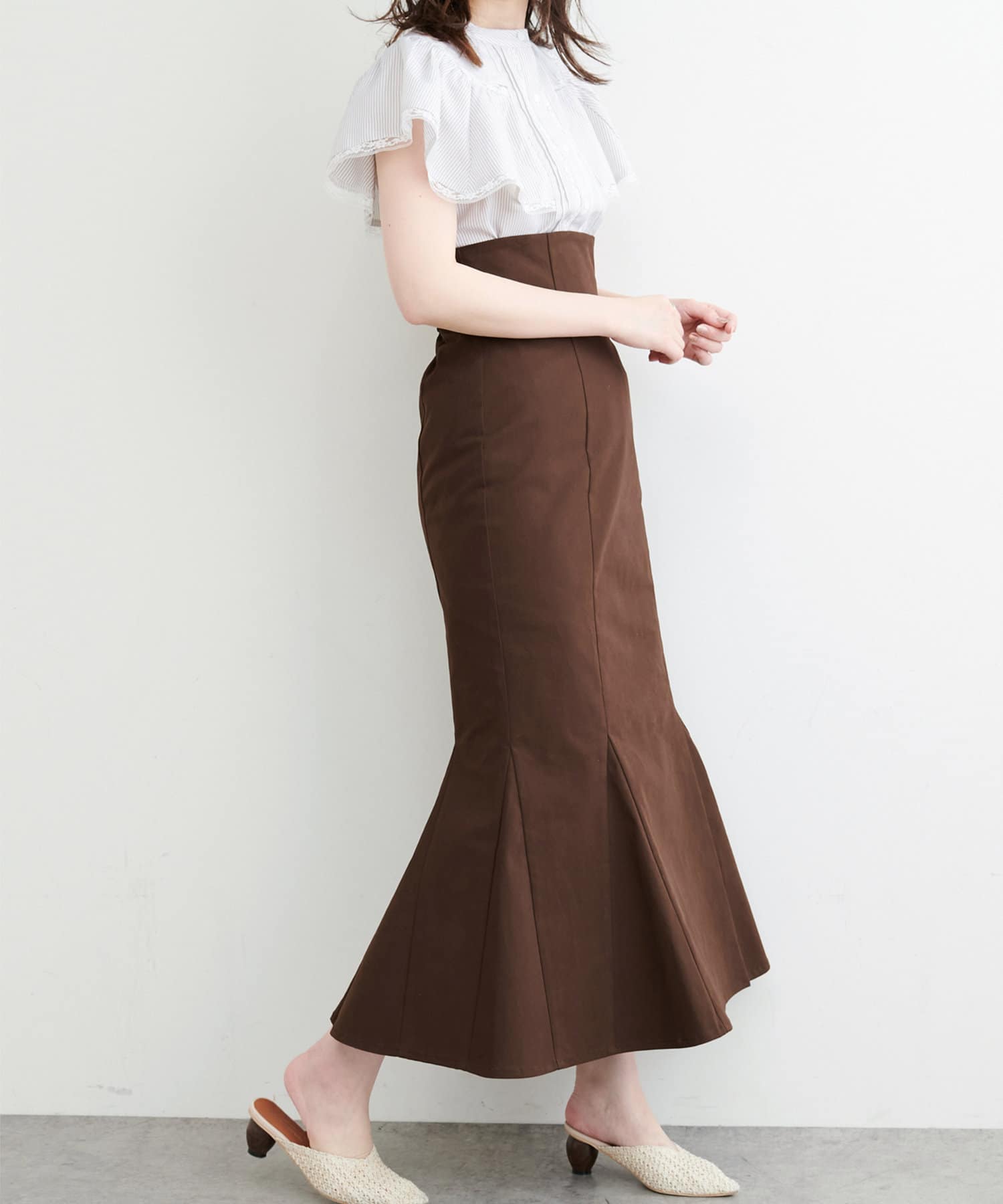WEB限定】ハイウエストマーメイドスカート | natural couture ...