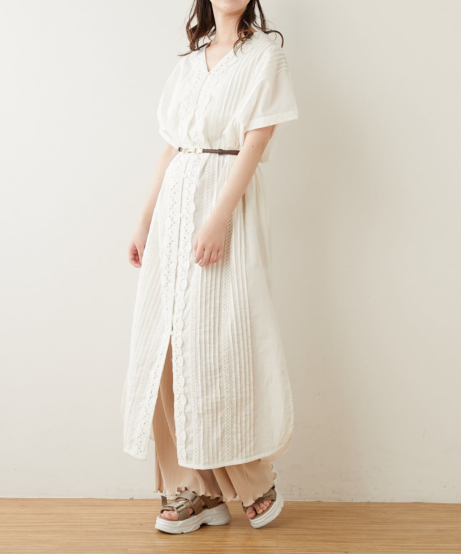 ピンタックレースノースリガウンワンピース Olive Des Olive Outlet オリーブ デ オリーブ アウトレット レディース Pal Closet パルクローゼット パルグループ公式ファッション通販サイト