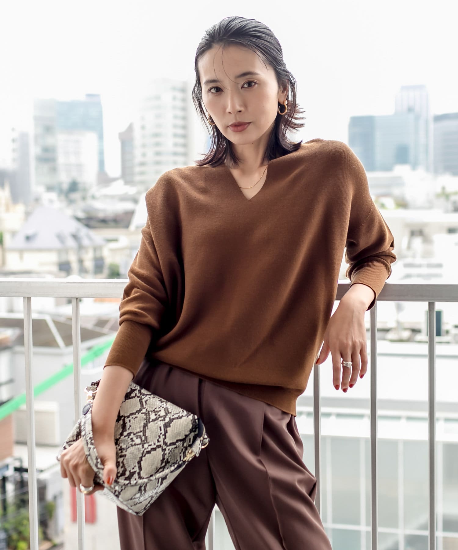 毎シーズン人気のマストアイテム コットンポリエステルバックボリュームニット Rive Droite リヴドロワ レディース Pal Closet パルクローゼット パルグループ公式ファッション通販サイト