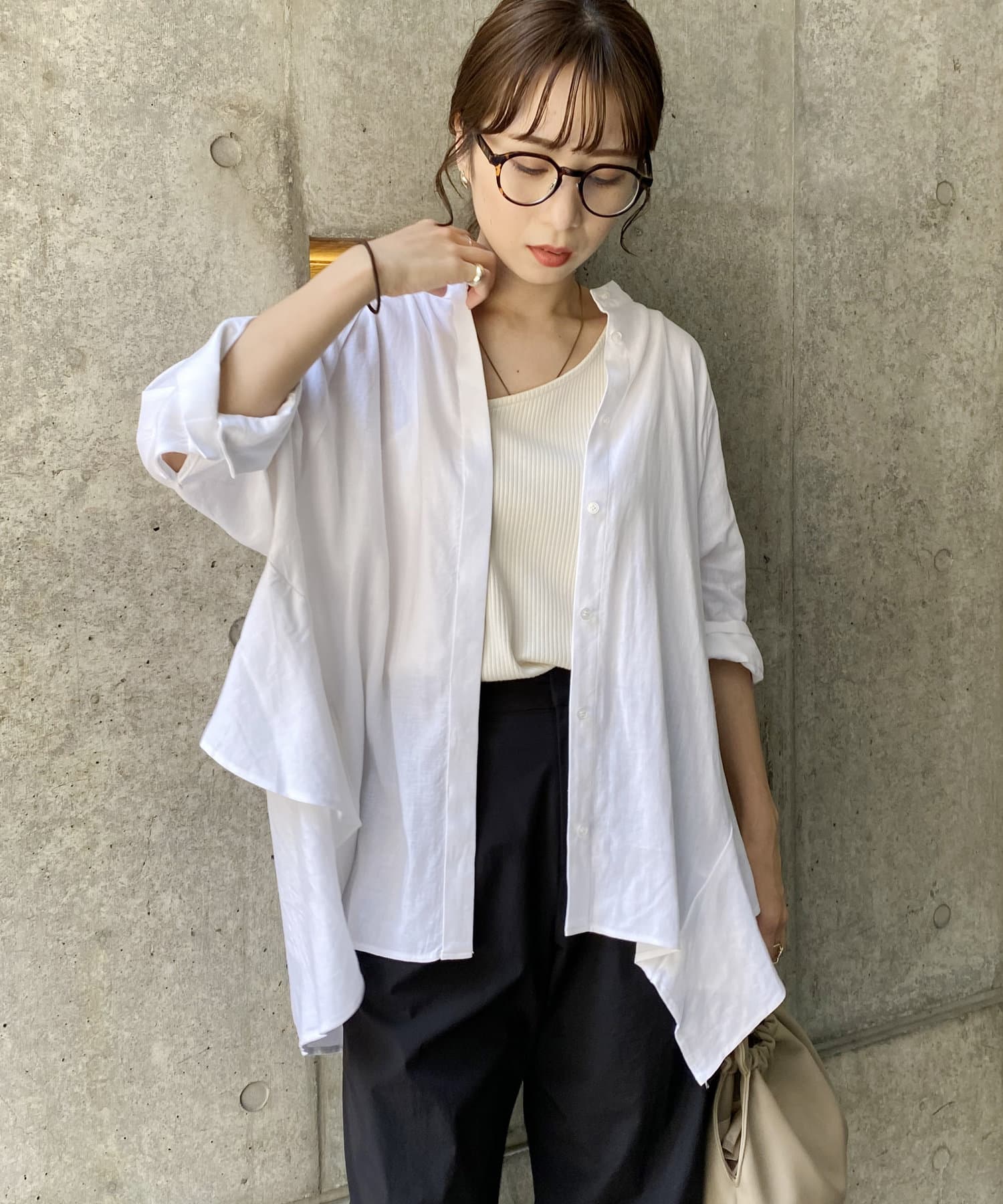 ラッフルデザインシャツ Capricieux Le Mage カプリシュレマージュ レディース Pal Closet パルクローゼット パルグループ公式ファッション通販サイト