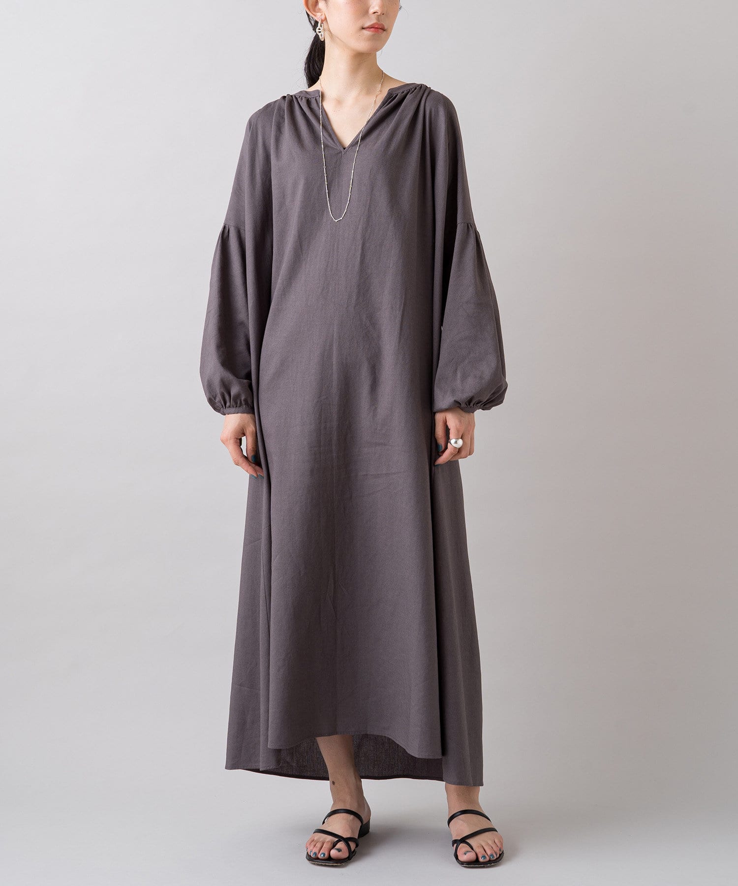 綿麻スキッパーワンピース Loungedress ラウンジドレス レディース Pal Closet パルクローゼット パルグループ公式ファッション通販サイト