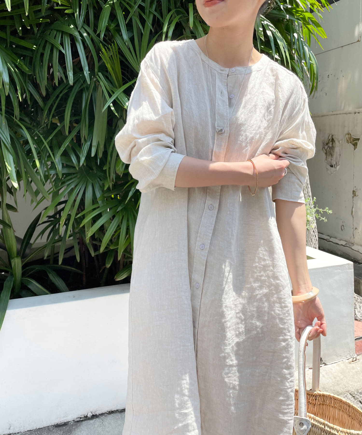 リネンロングシャツワンピース Omekashi オメカシ レディース Pal Closet パルクローゼット パルグループ公式ファッション通販サイト