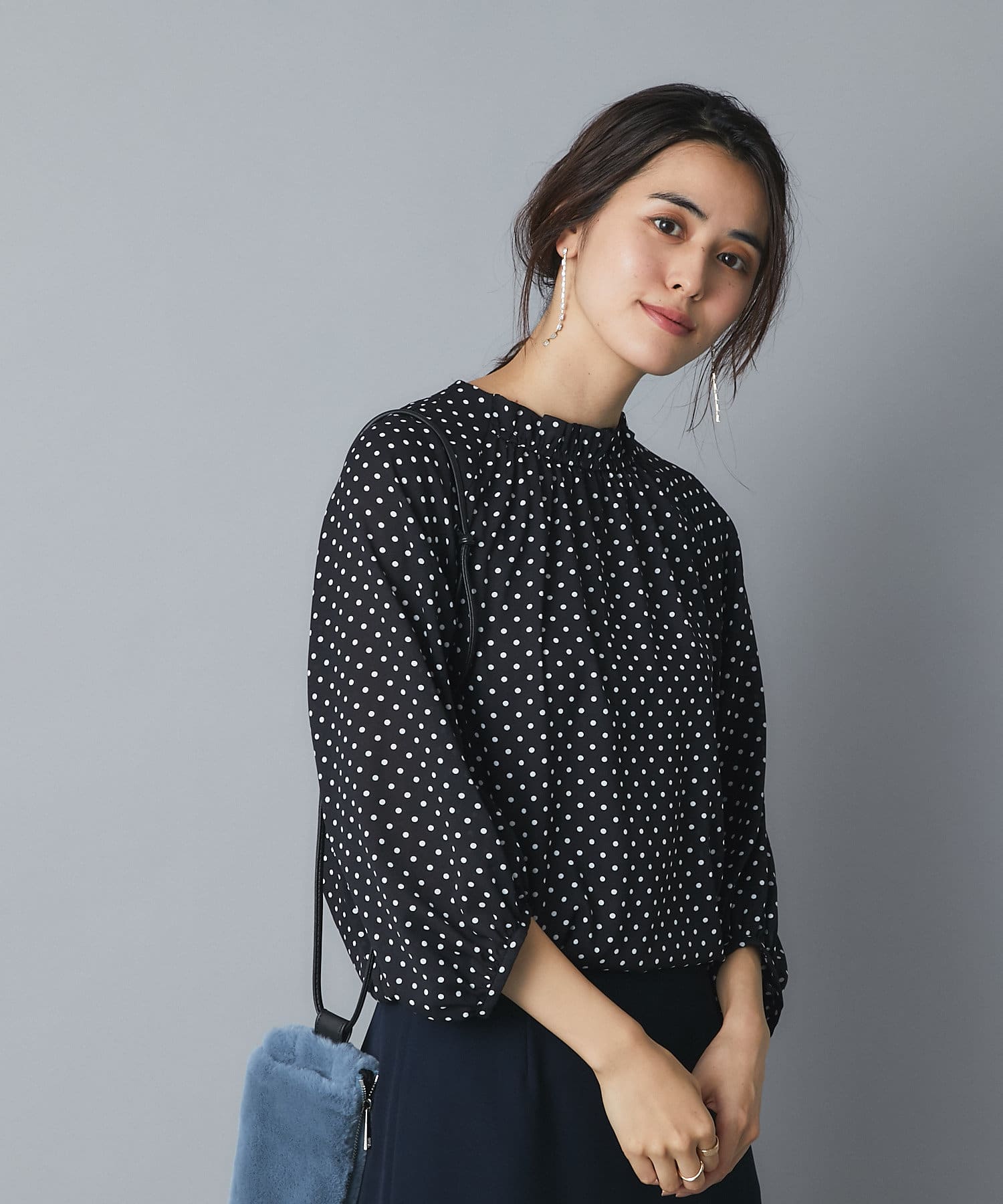 un dix cors(アンディコール) ここでしか手に入らない！【WEB限定】ドットブラウス