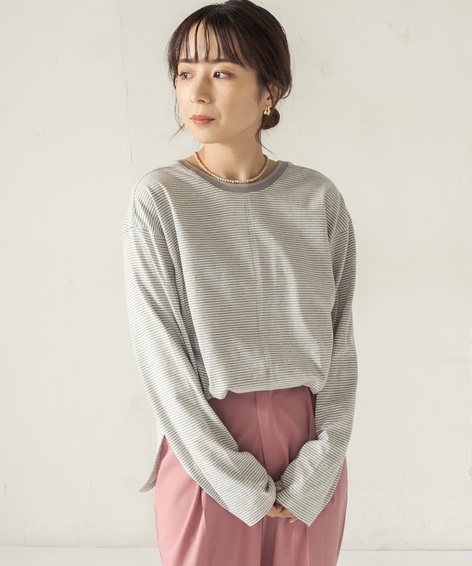 CAPRICIEUX LE'MAGE】カラーラインボーダーTシャツ | OUTLET