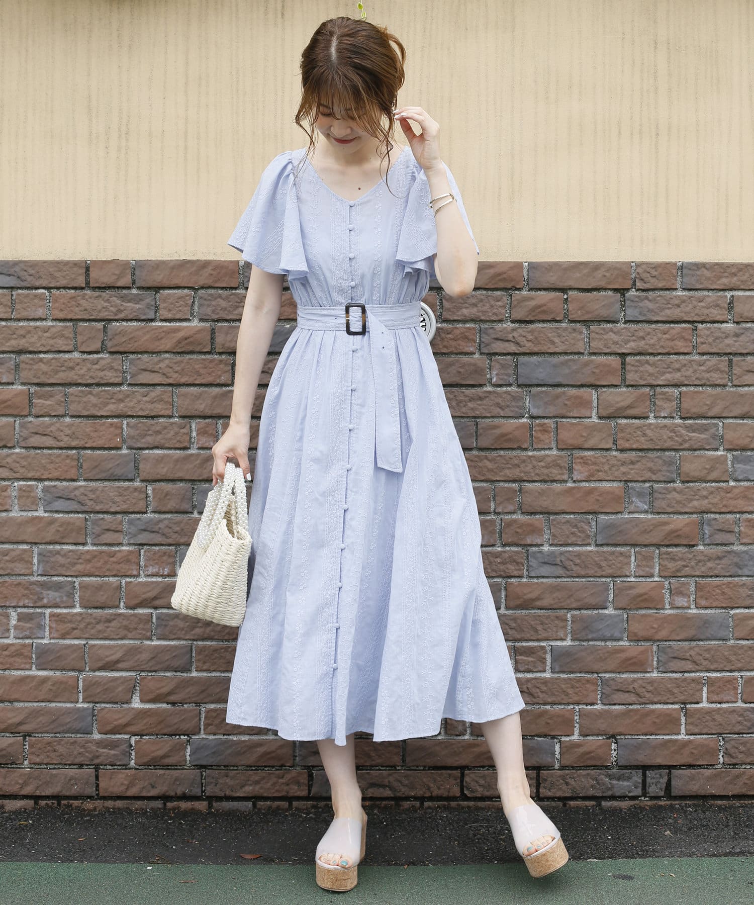 ベルト付きワンピース One After Another Nice Claup ワンアフターアナザー ナイスクラップ レディース Pal Closet パルクローゼット パルグループ公式ファッション通販サイト