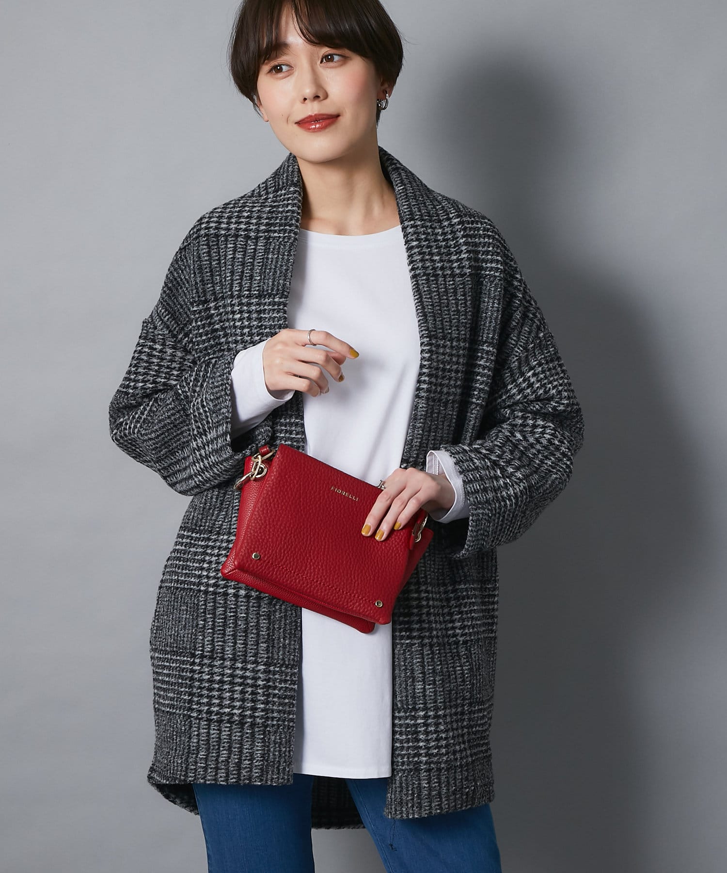 un dix cors(アンディコール) ここでしか手に入らない！【WEB限定】イタリアンエアリーグレンチェックガウン