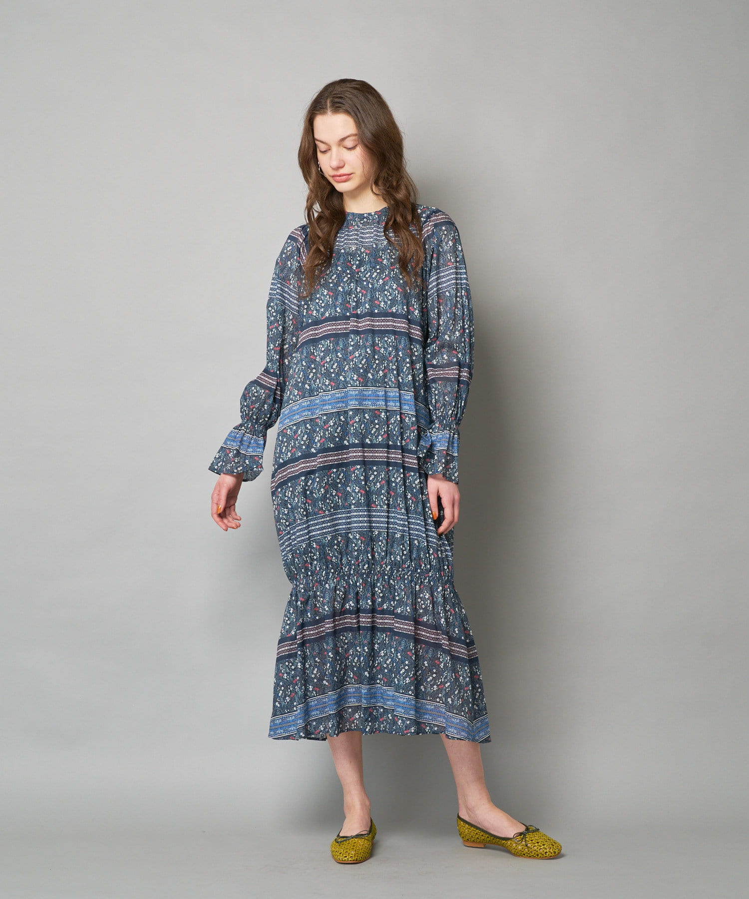 Ciaopanic ボーダーパターンギャザーワンピース キャミ付き Outlet アウトレット レディース Pal Closet パルクローゼット パルグループ公式ファッション通販サイト