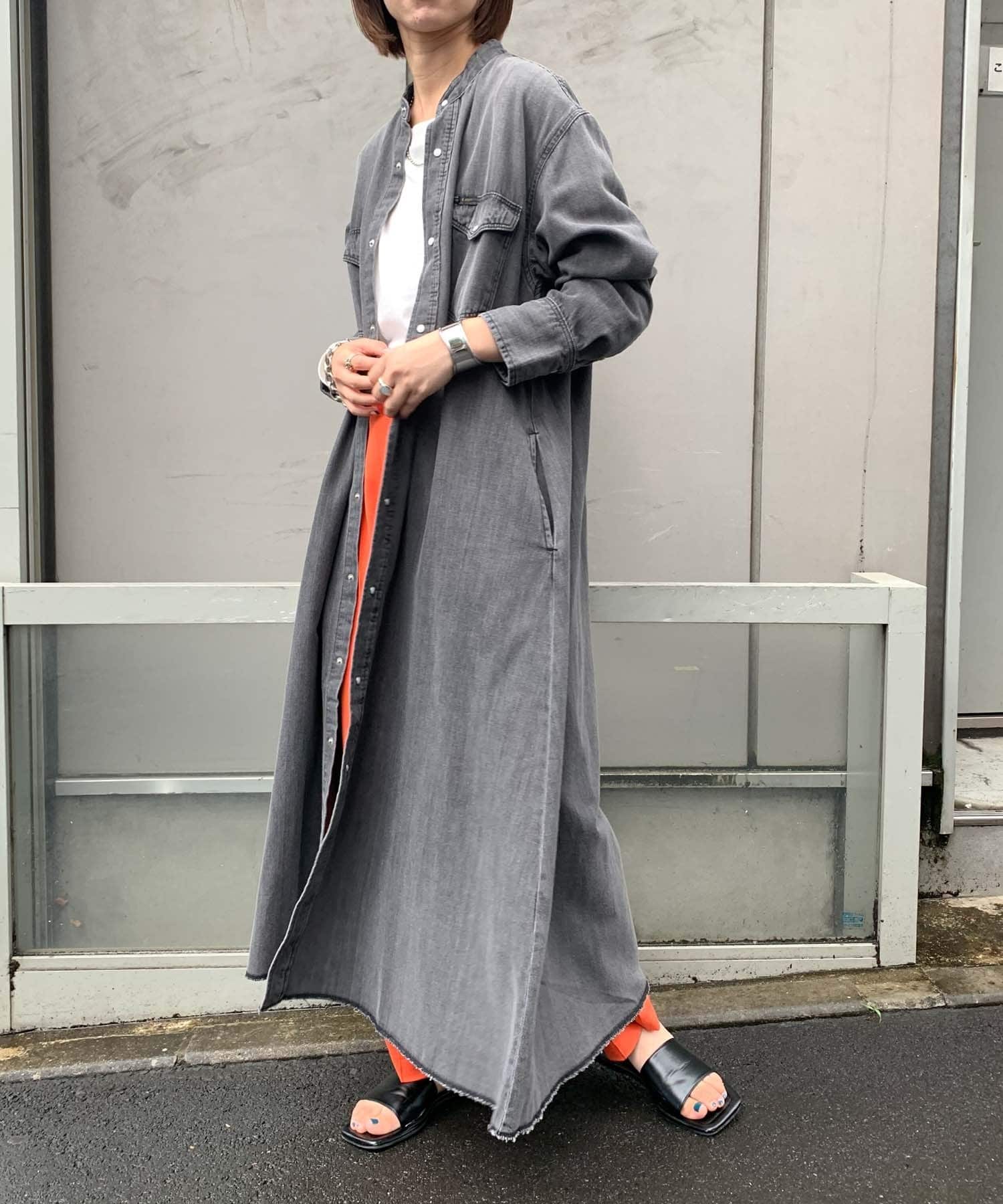 Lee Ciaopanic Typy バンドカラーデニムワンピース Ciaopanic Typy チャオパニックティピー レディース Pal Closet パルクローゼット パルグループ公式ファッション通販サイト