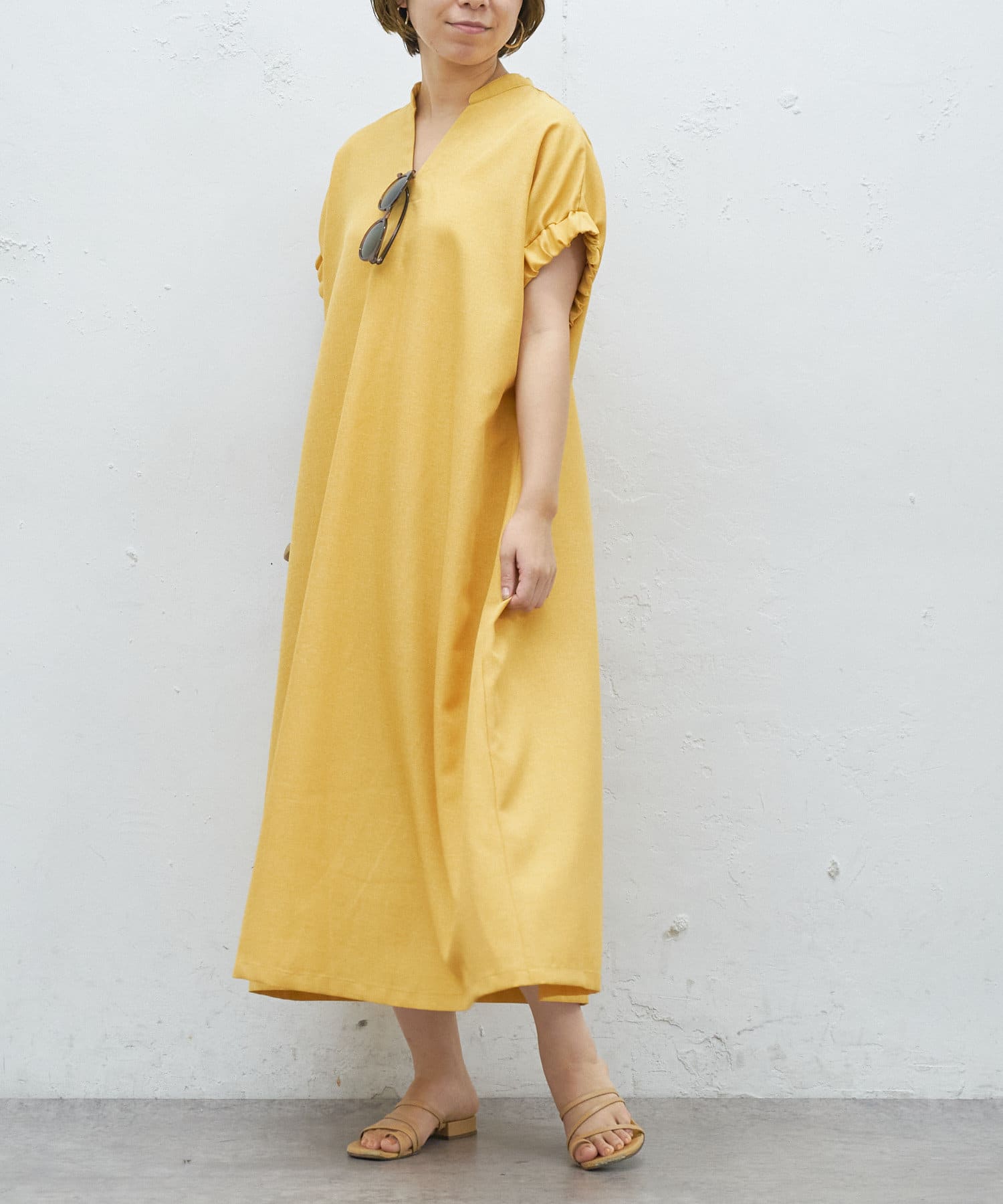 ギャザースリーブワンピース Bonbazaar ボンバザール レディース Pal Closet パルクローゼット パルグループ公式ファッション通販サイト