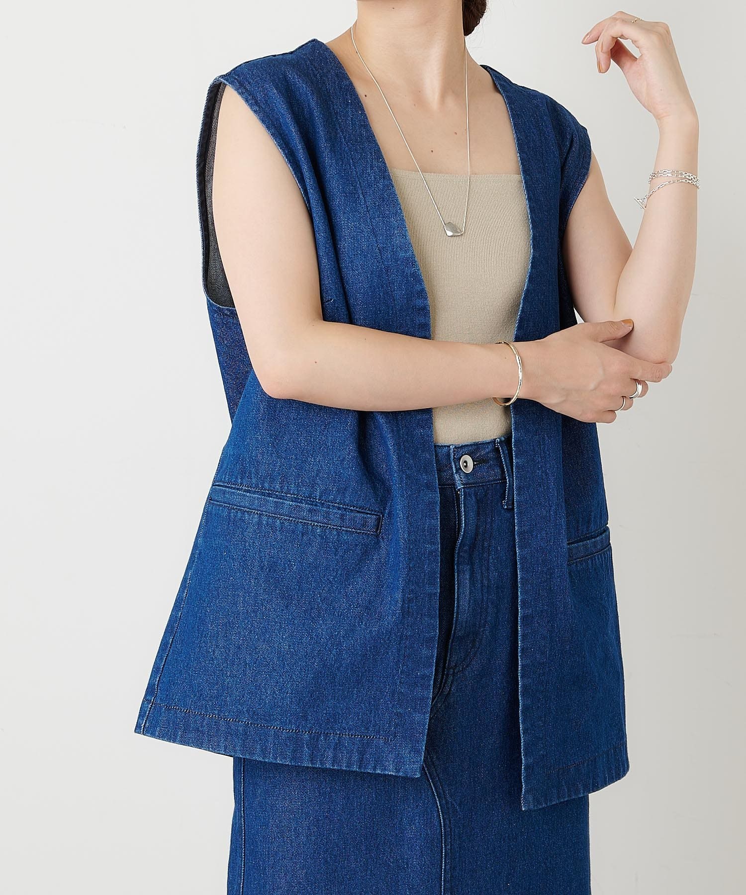 デニムベスト Omekashi オメカシ レディース Pal Closet パルクローゼット パルグループ公式ファッション通販サイト