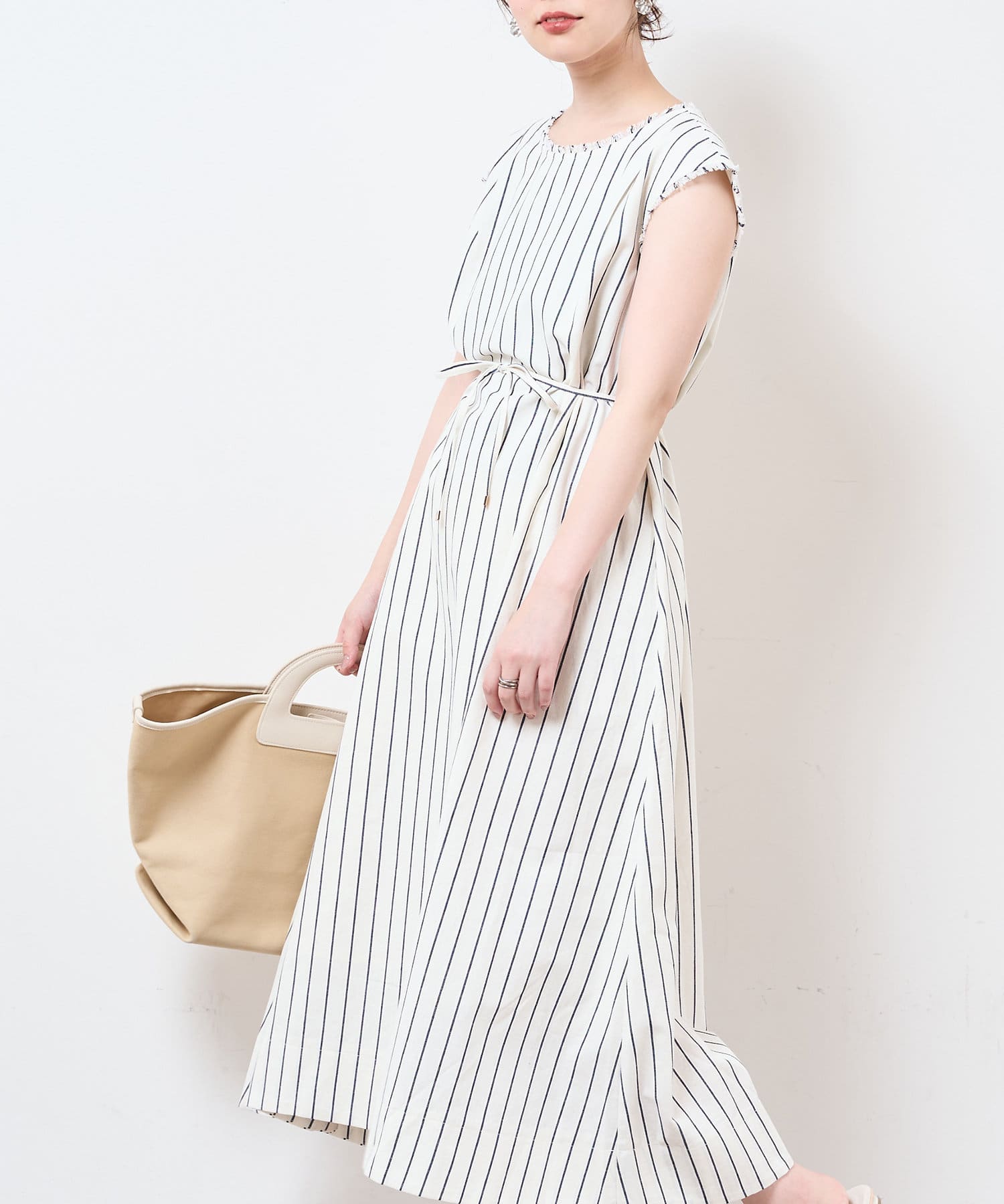 Web限定 綿麻フリンジテントラインワンピース Natural Couture ナチュラルクチュール レディース Pal Closet パルクローゼット パルグループ公式ファッション通販サイト